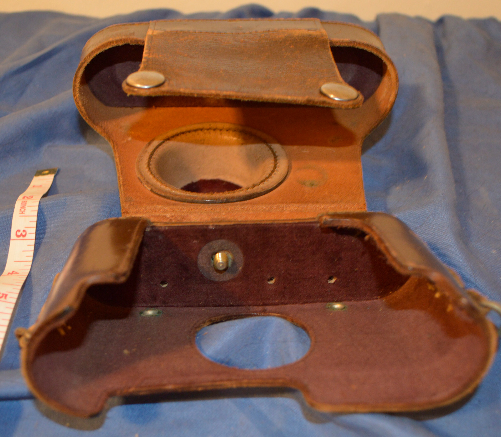 Vintage Brown Hardside Camera Case