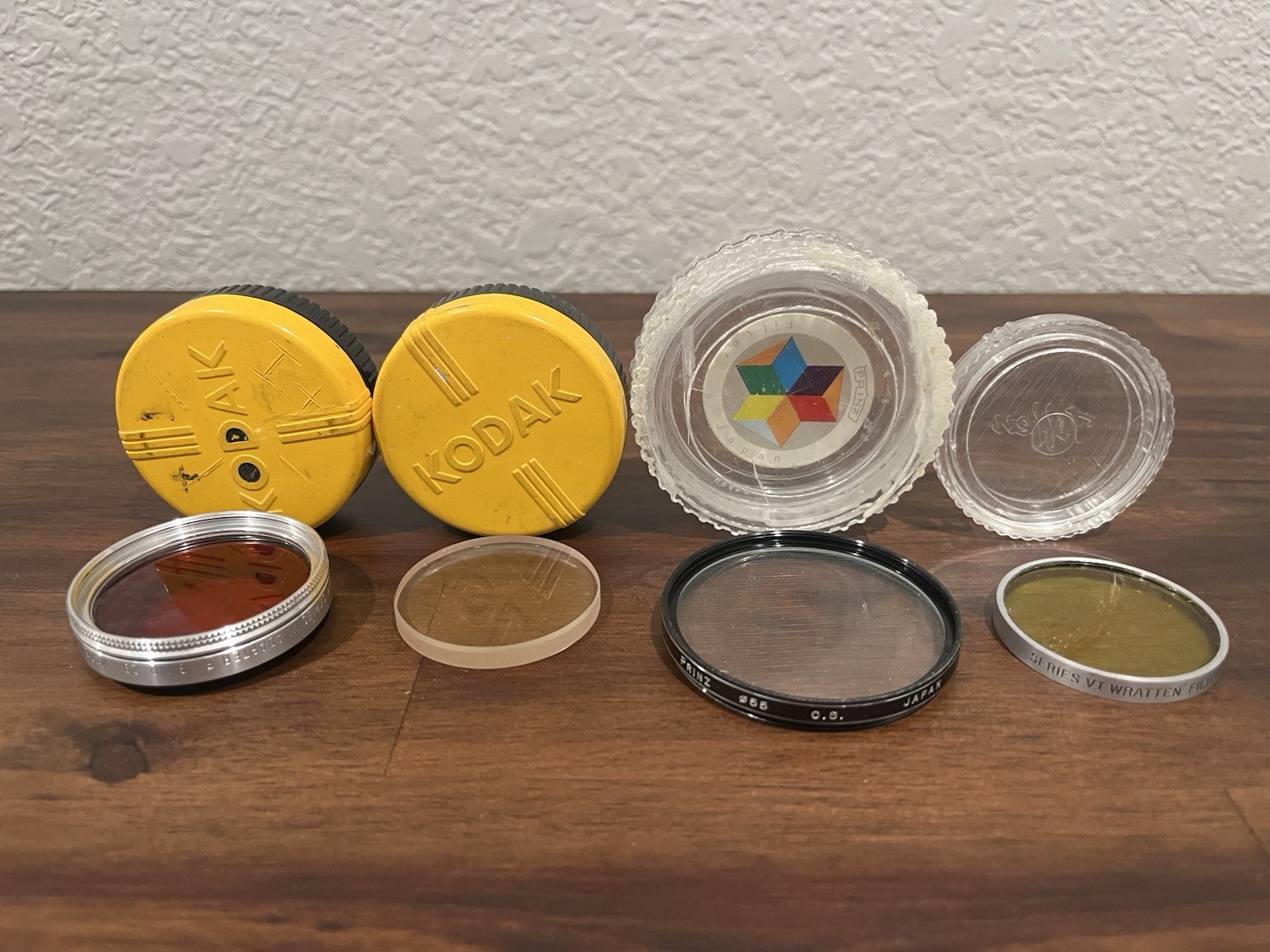 Vintage Photography Lot Vivitar Series 1 Macro Lens Tiffen Kodak Filters Case