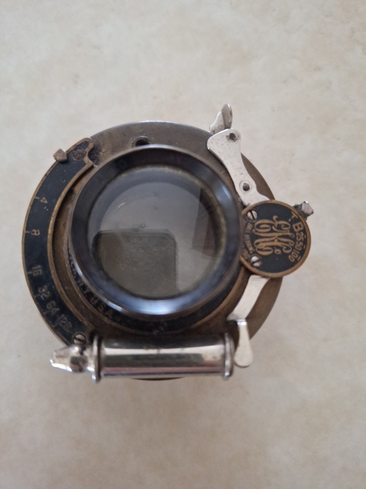 Antique KODAK 1910 Ball Bearing CAMERA LENS Bausch Lomb Planatograph