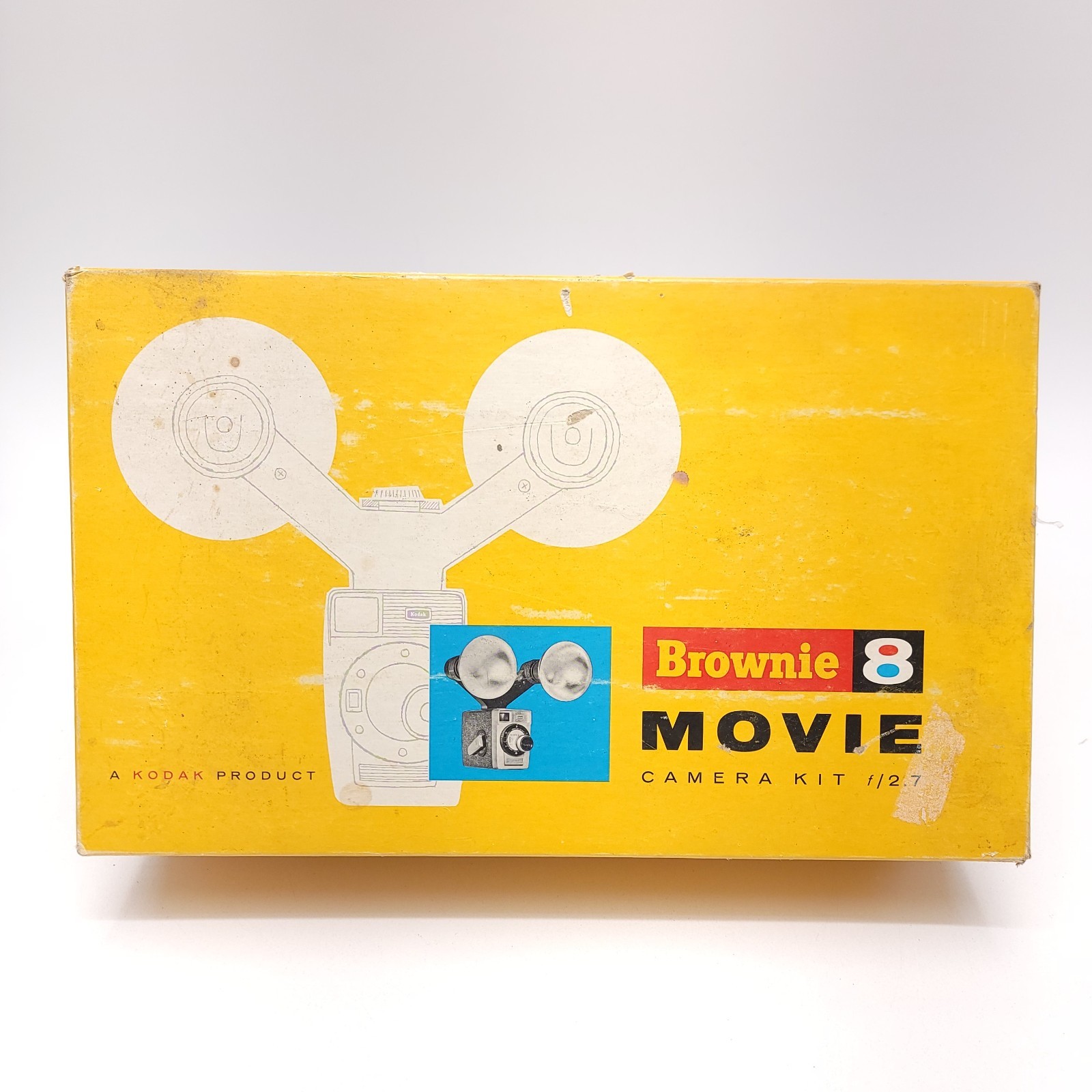 Vintage Kodak Brownie 8mm Movie Camera Light Kit with Box 1960s