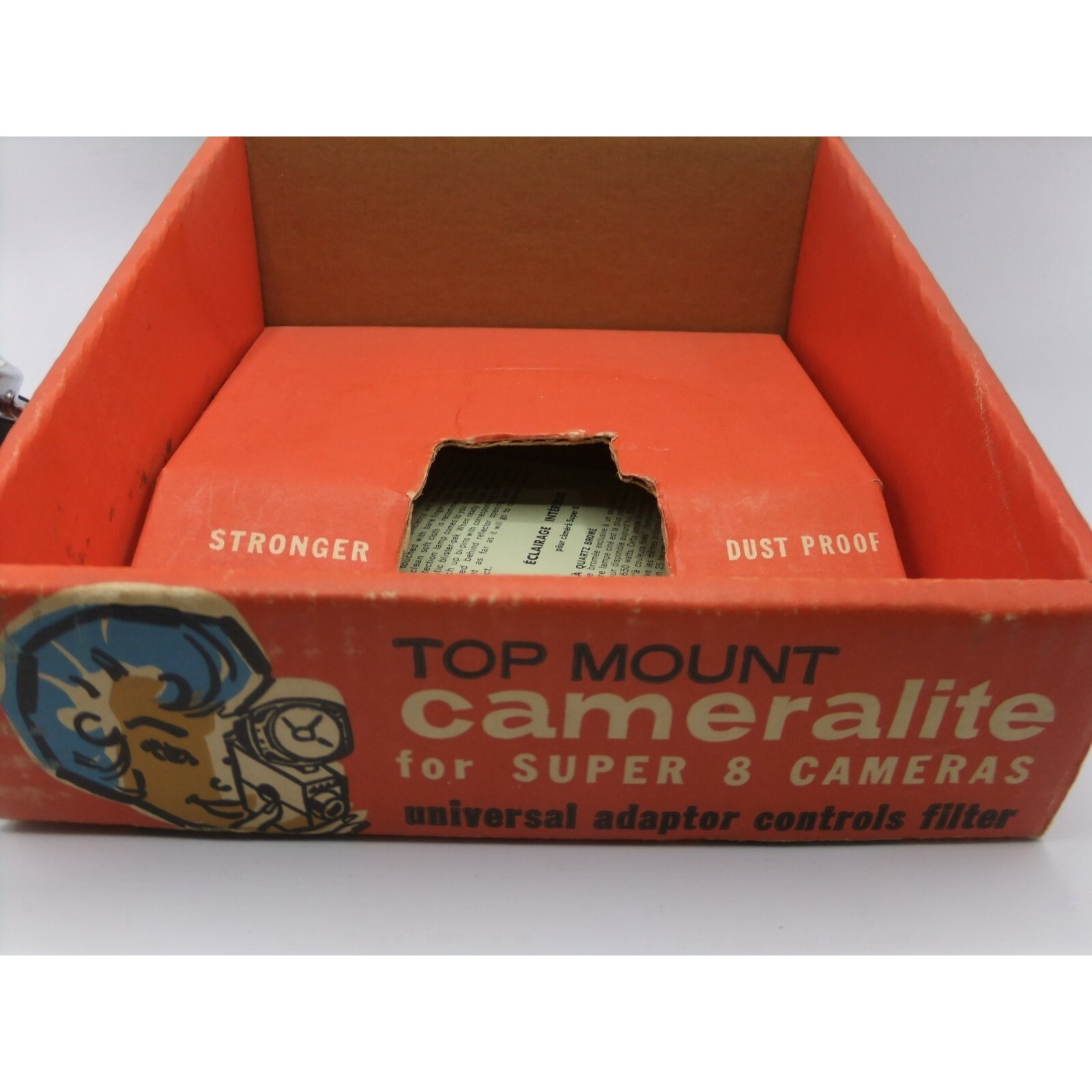 Cameralite General Electric Top Mount Light for Super 8 Cameras Acme Lite 91-DWA