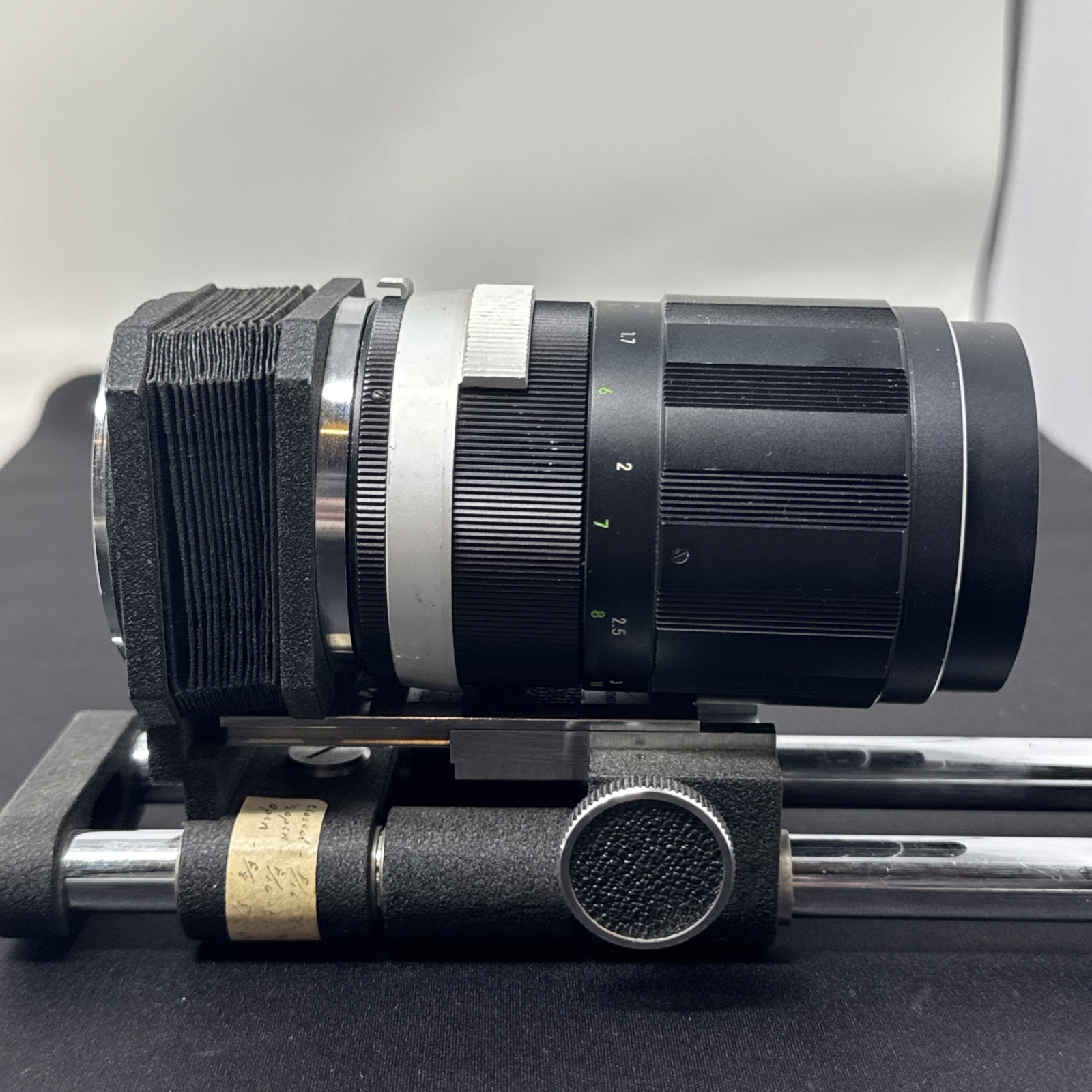 Focabell Miranda SLR System Bellows 633770 w 135mm f/ 1:2.8 Camera Lens CLEAN 📷