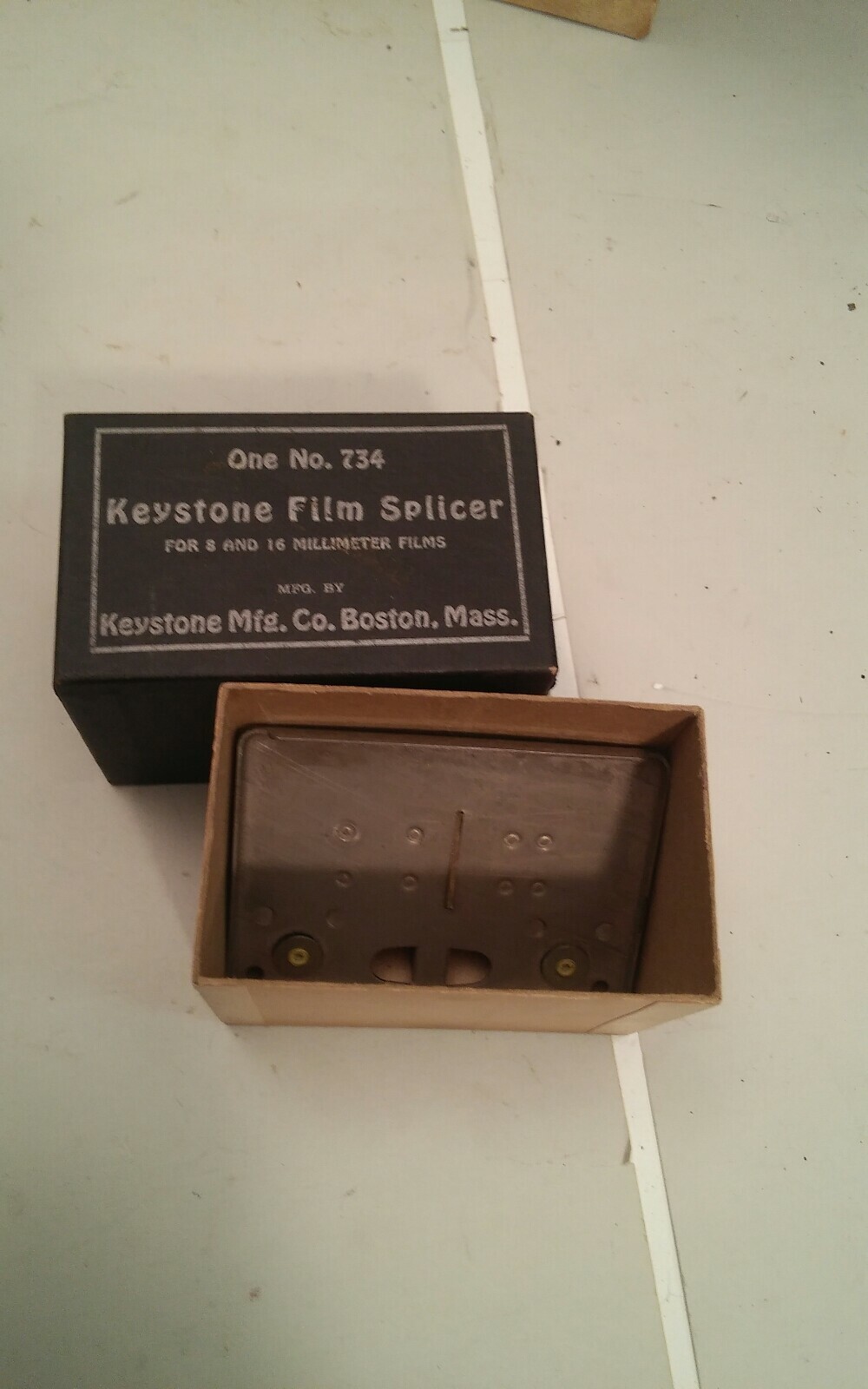 Vintage Keystone Film Splicer No. 734 In Original Box Movie
