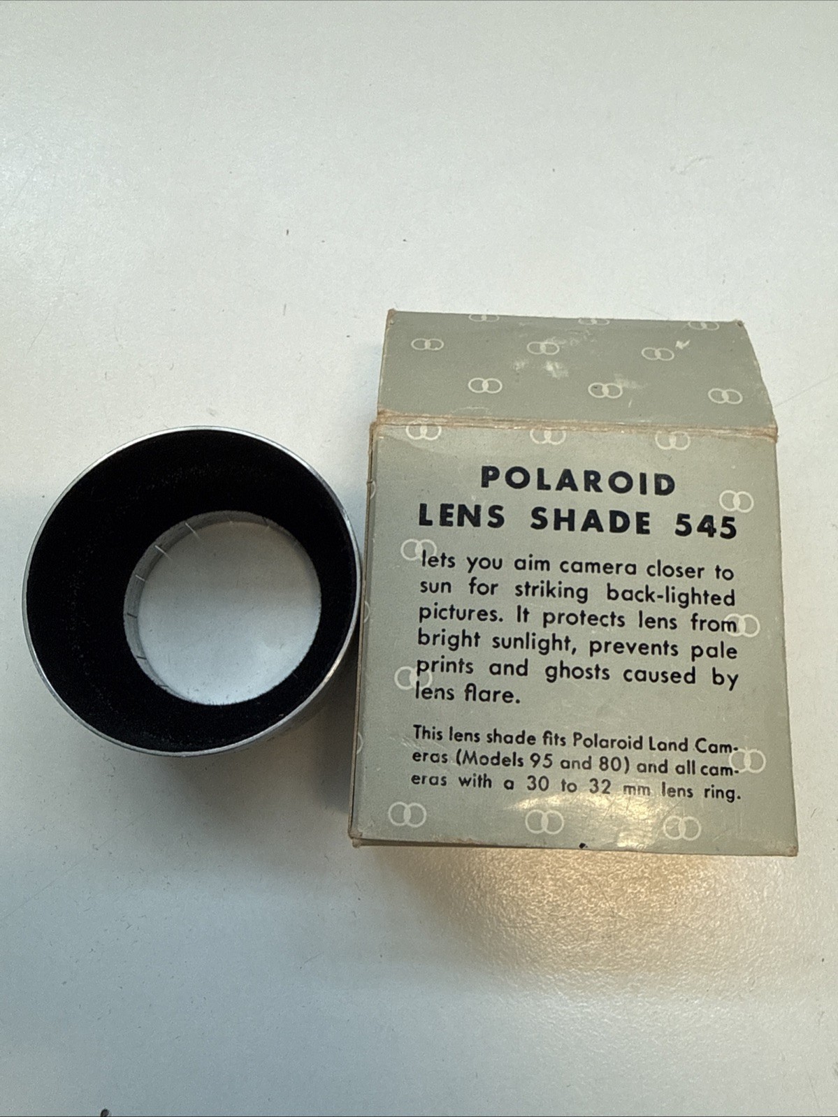 Rare Vintage Polaroid Lens Shade with Original Box