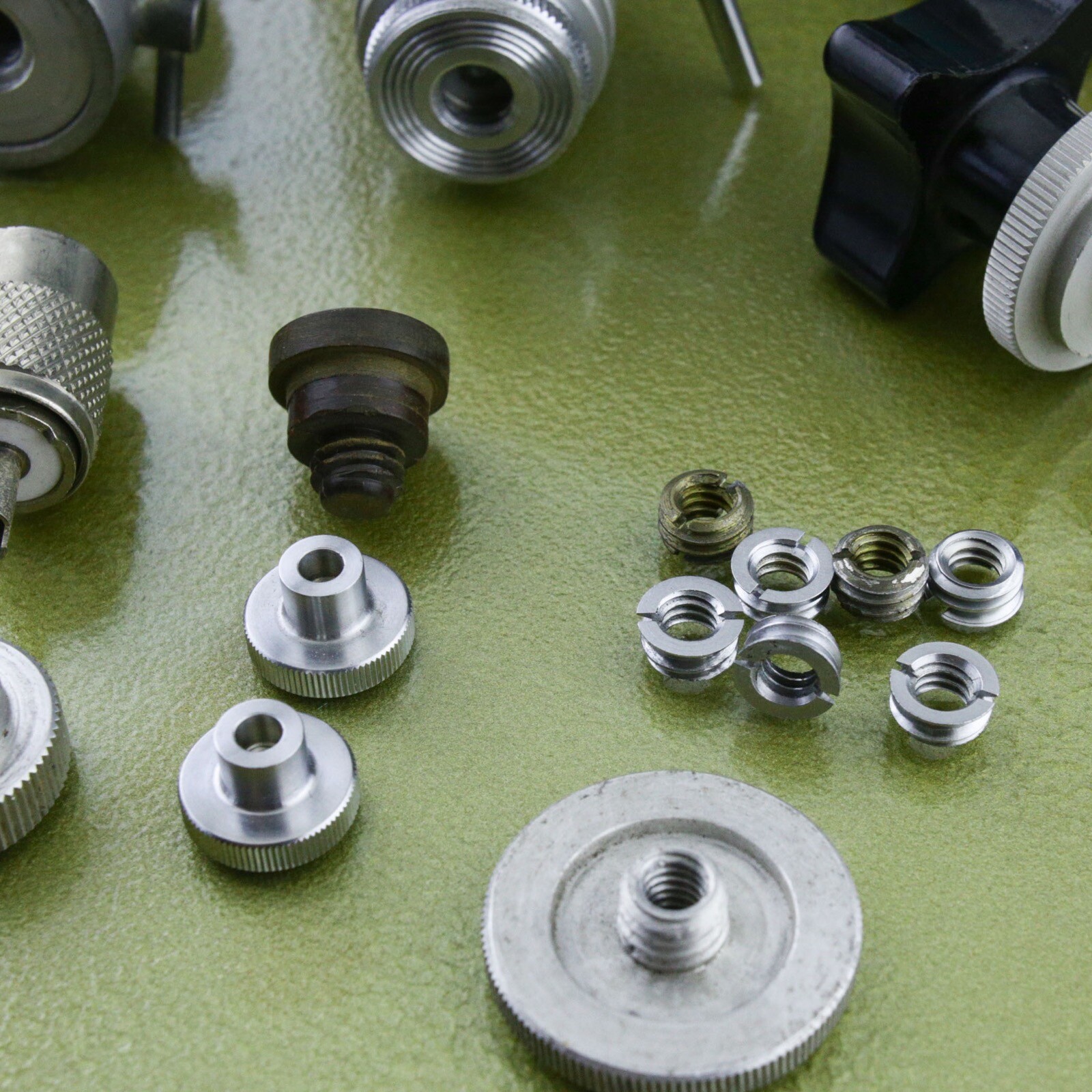 vintage TRIPOD part screw mini wheel ball head 1/4 & 3/8 Made in Germany #02 ☆☆☆