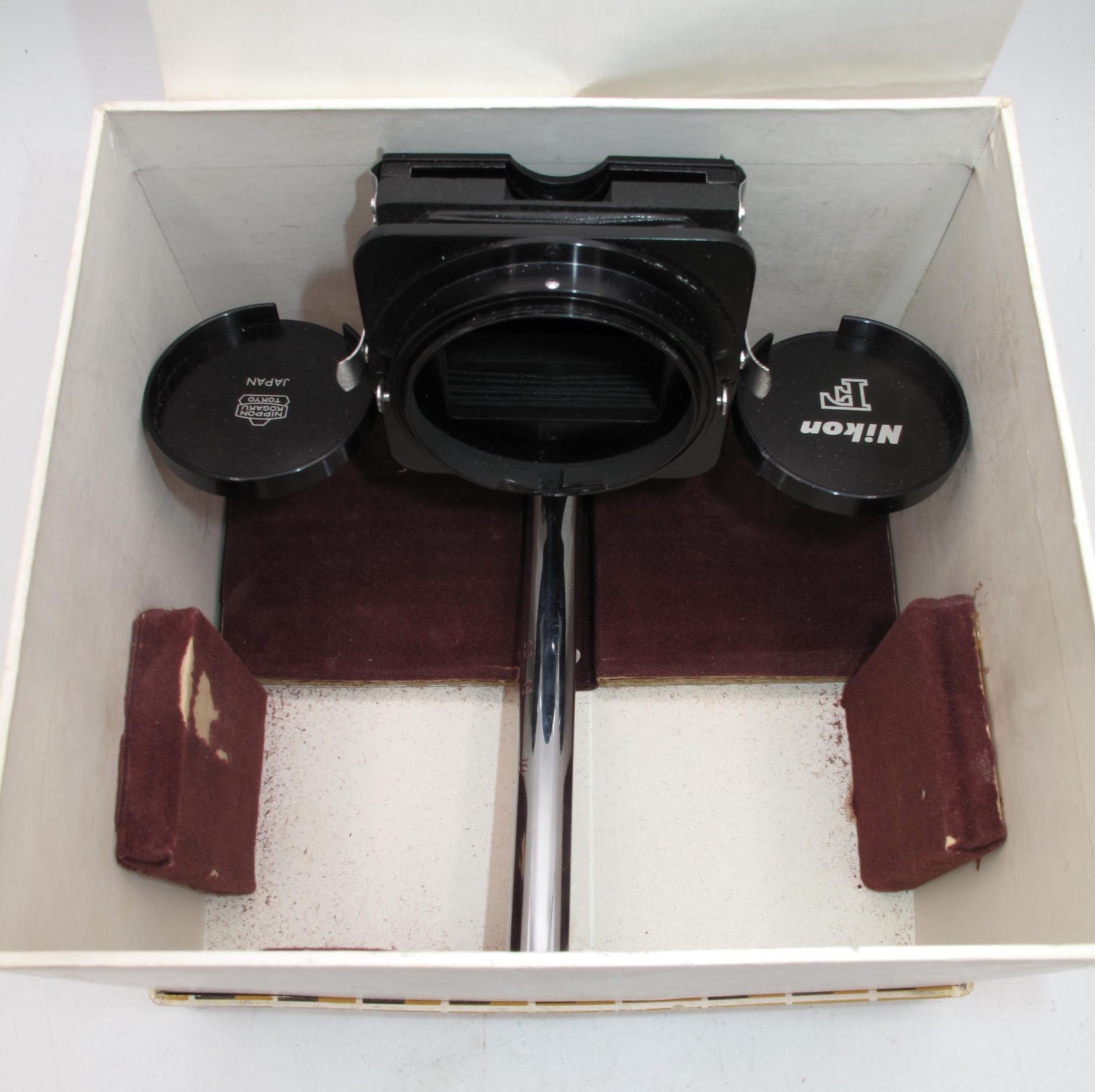 *VINTAGE* NIKON SLIDE COPYING ADAPTER FOR BELLOWS ATTACHMENT MODEL II IN BOX