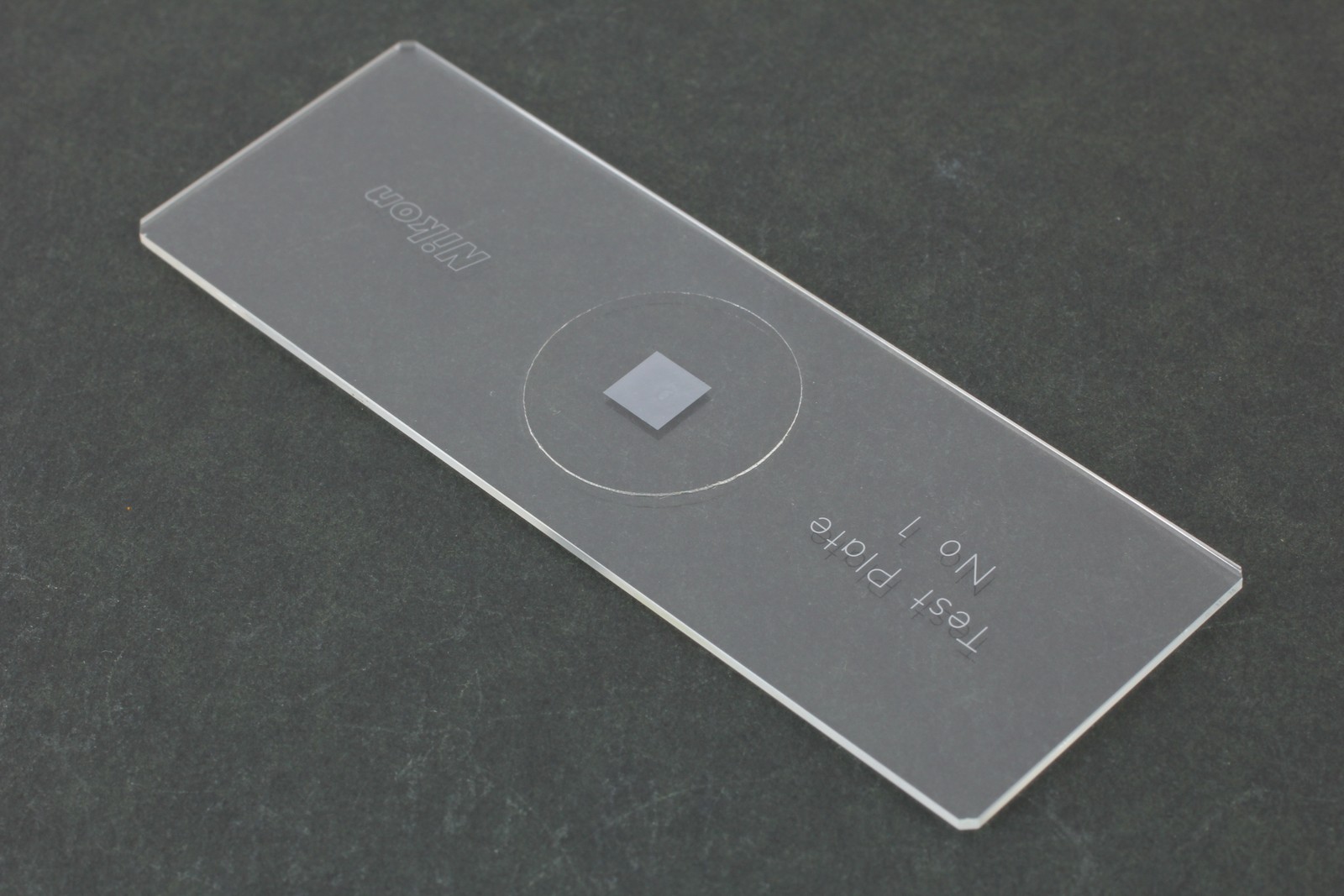 [Unused] Nikon Objective Micrometer Test Plate No1 From JAPAN