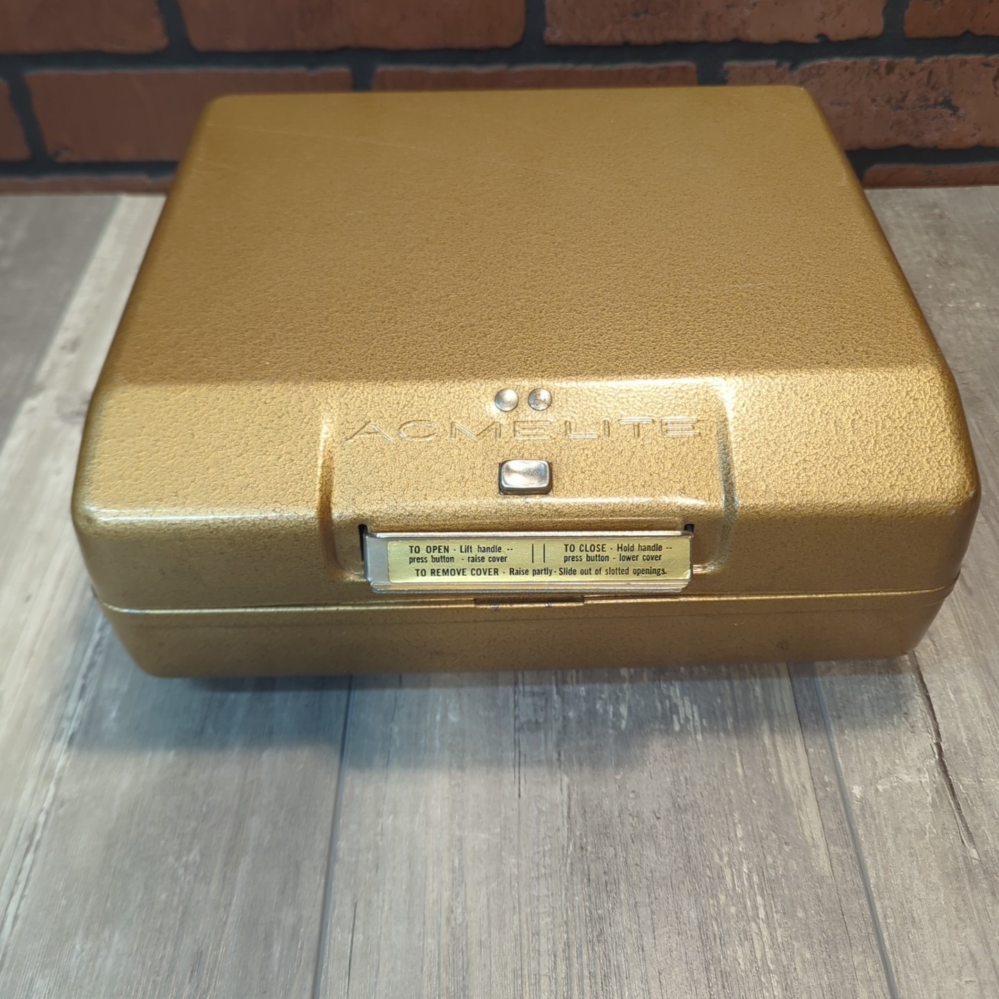 Vintage ACME Lite Mov-E-Lite w/ Case Retro Hollywood *Tested* Includes 2 Bulbs