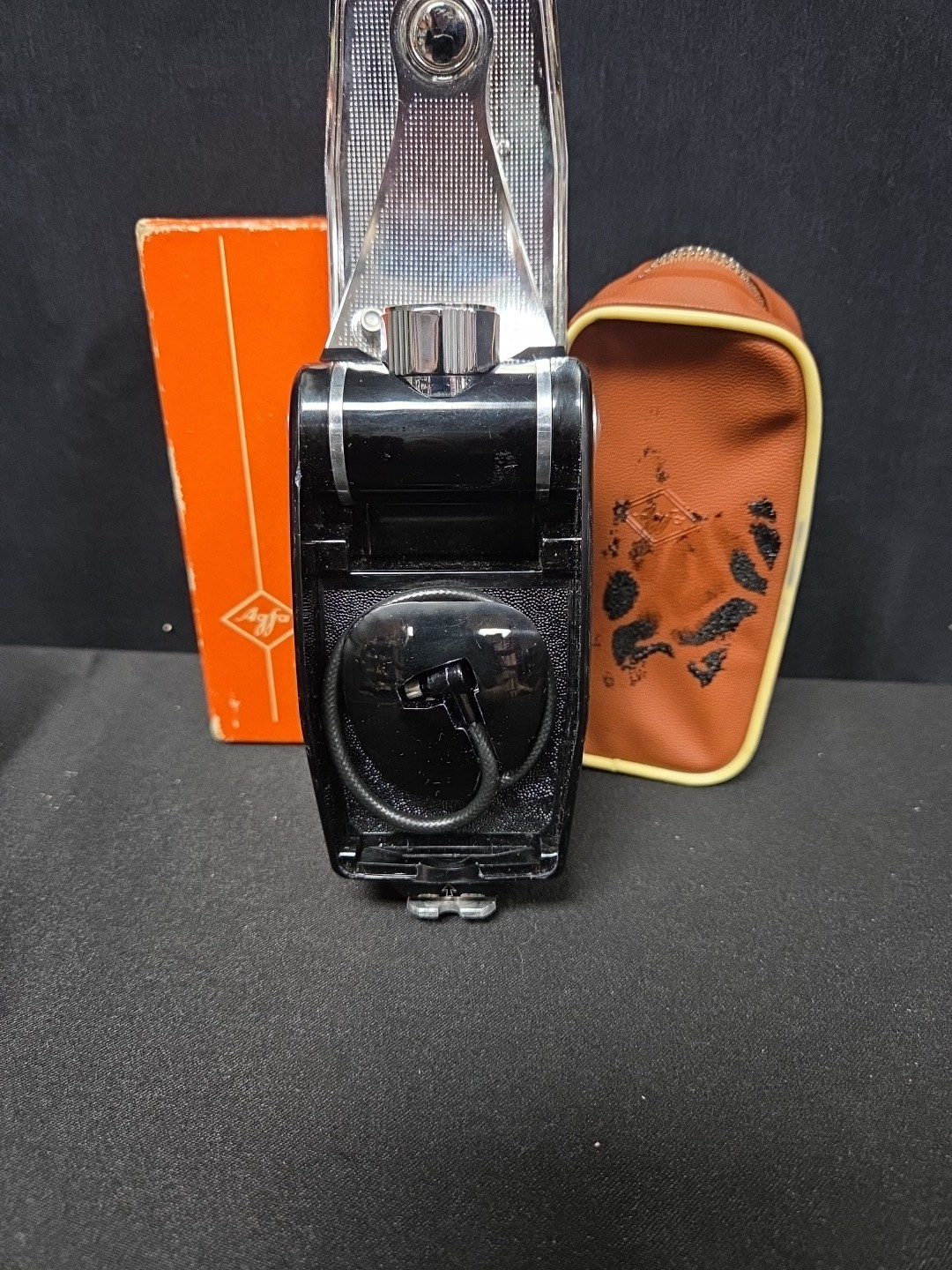 Agfa AGFALUX MIT ETUI Type 6075 Pocket Flash Gun with Bag and Retail Box B2-12