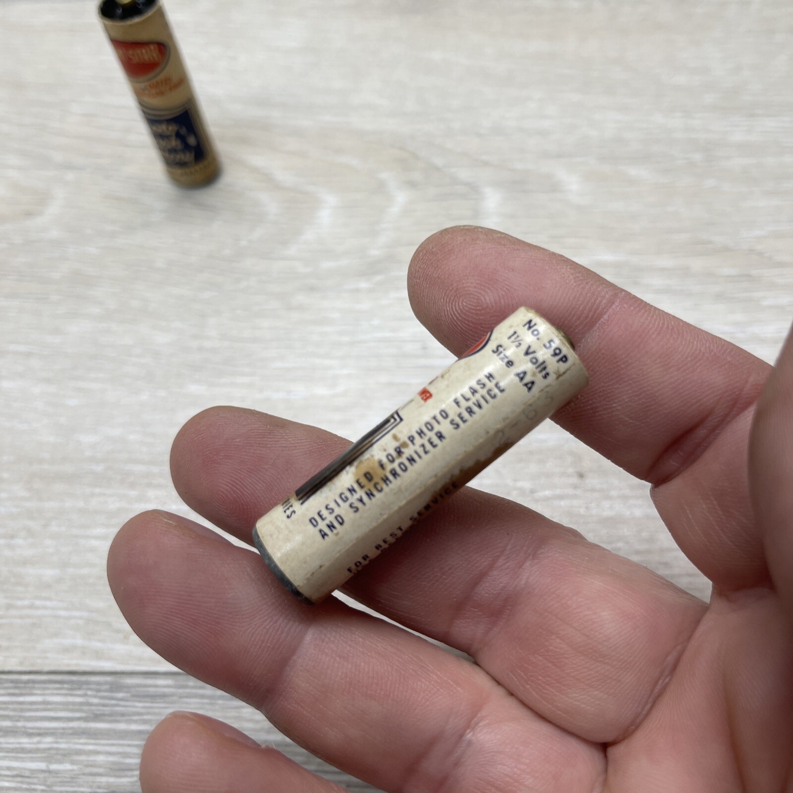 1960 Vintage 1.5v Bright Star Batteries (2)