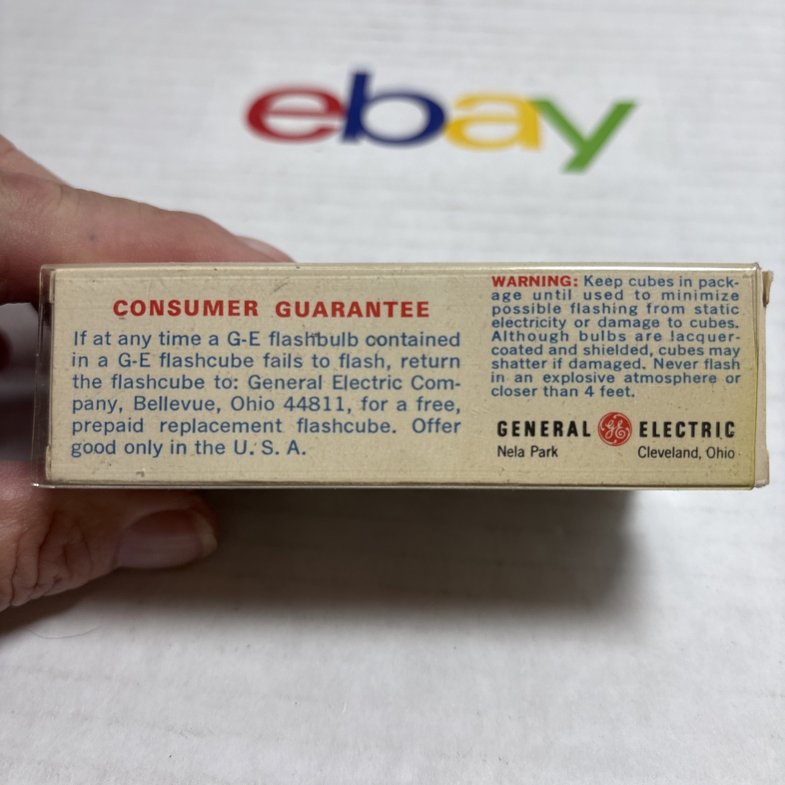 Vintage GE Flash Cubes – 3 Cubes/12 Flashes – Original Packaging