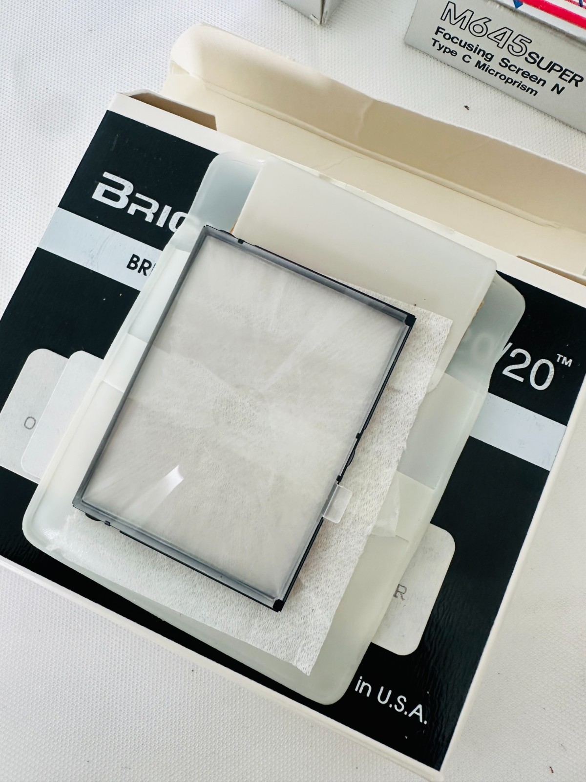 Mamiya M645 Super Focusing Screen Lot + Brightscreen 2020 Screens
