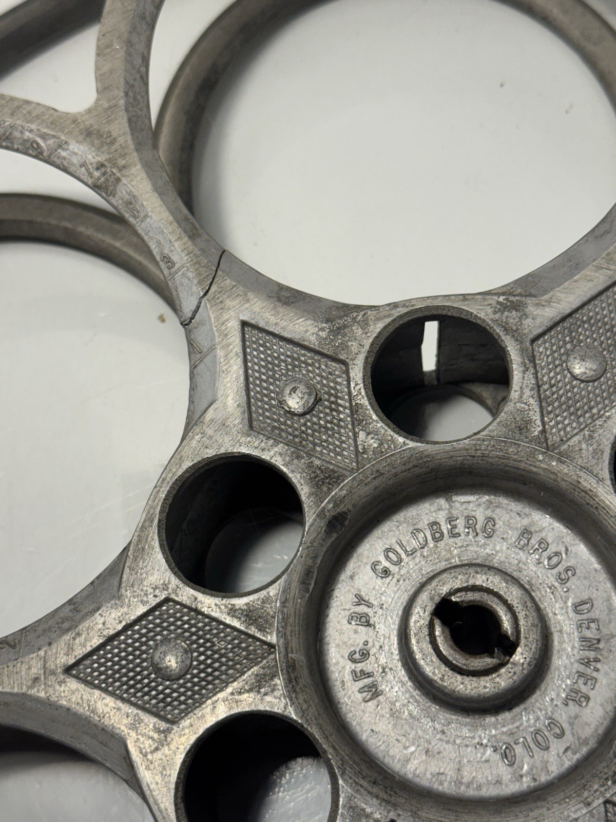 Goldberg Bros. Aluminum 6 Hole 20 Min. Film Reel Movie Projector