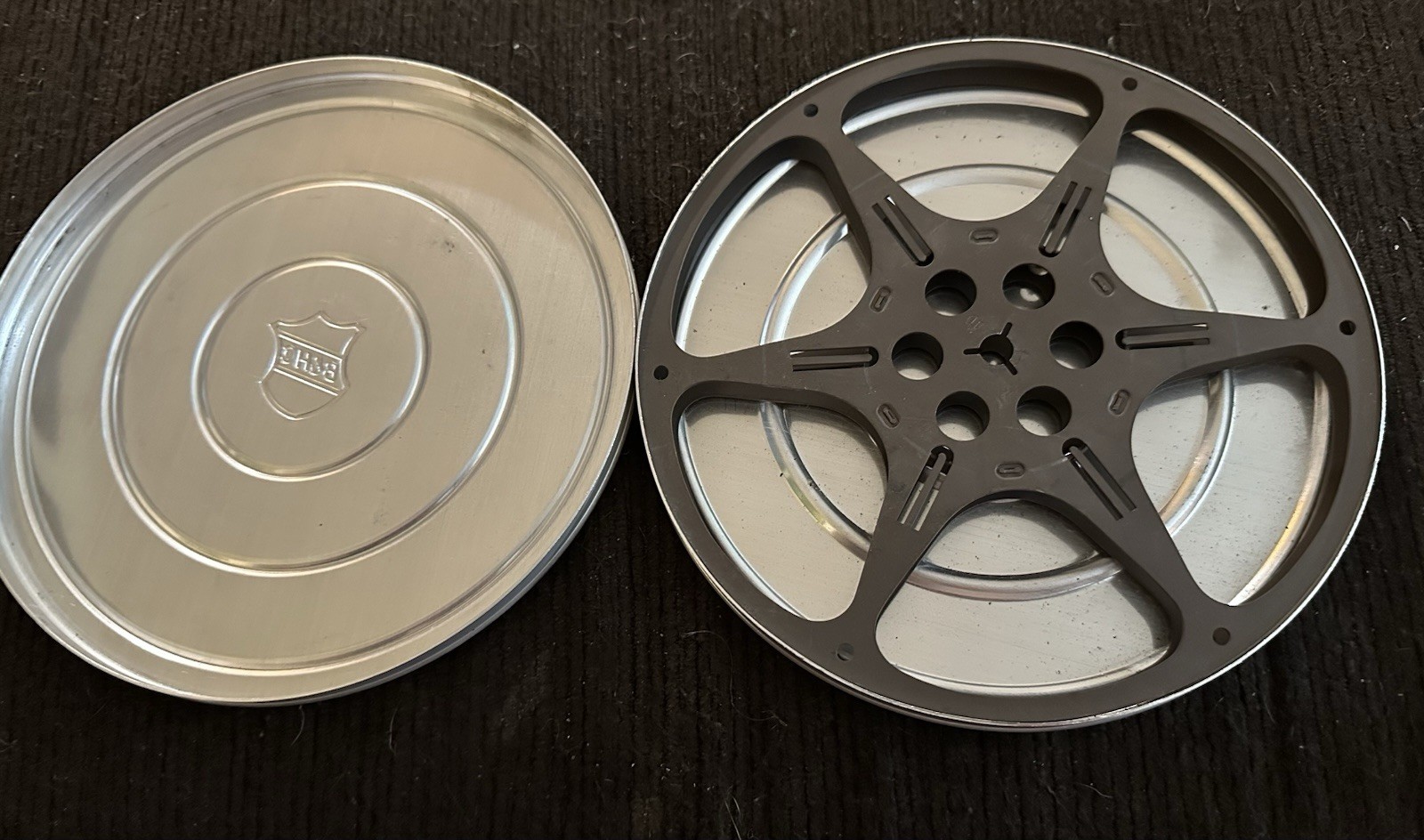 Lot of 7 Vintage 8mm / Super 8 Metal Film Reels & Tins Kodak Stewart’s