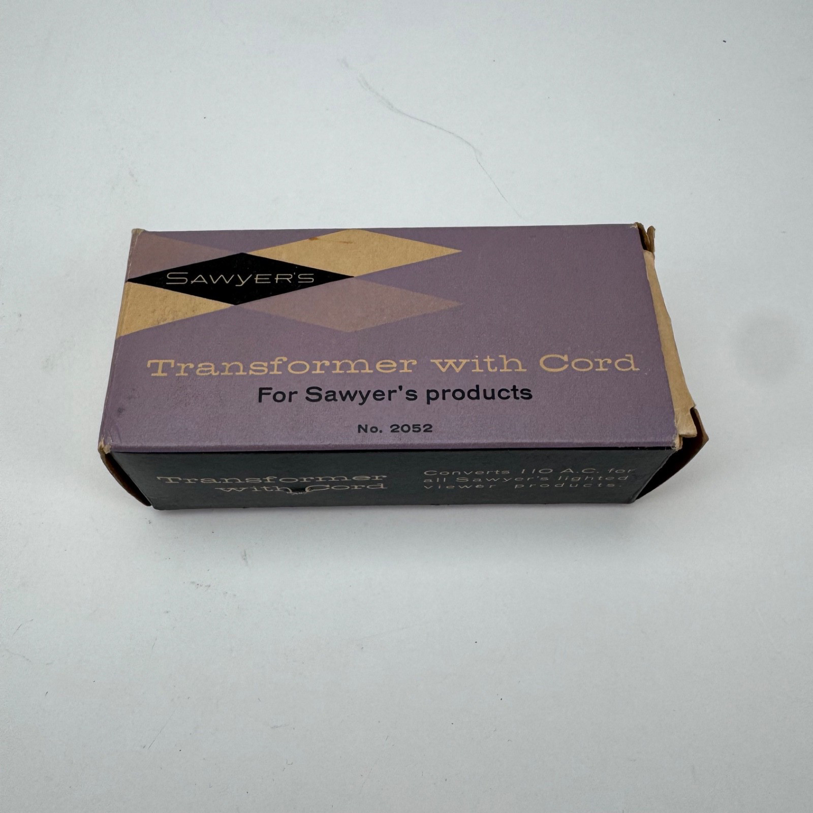 Sawyer’s Transformer with Cord Model F Vintage Slide Viewer Power Supply