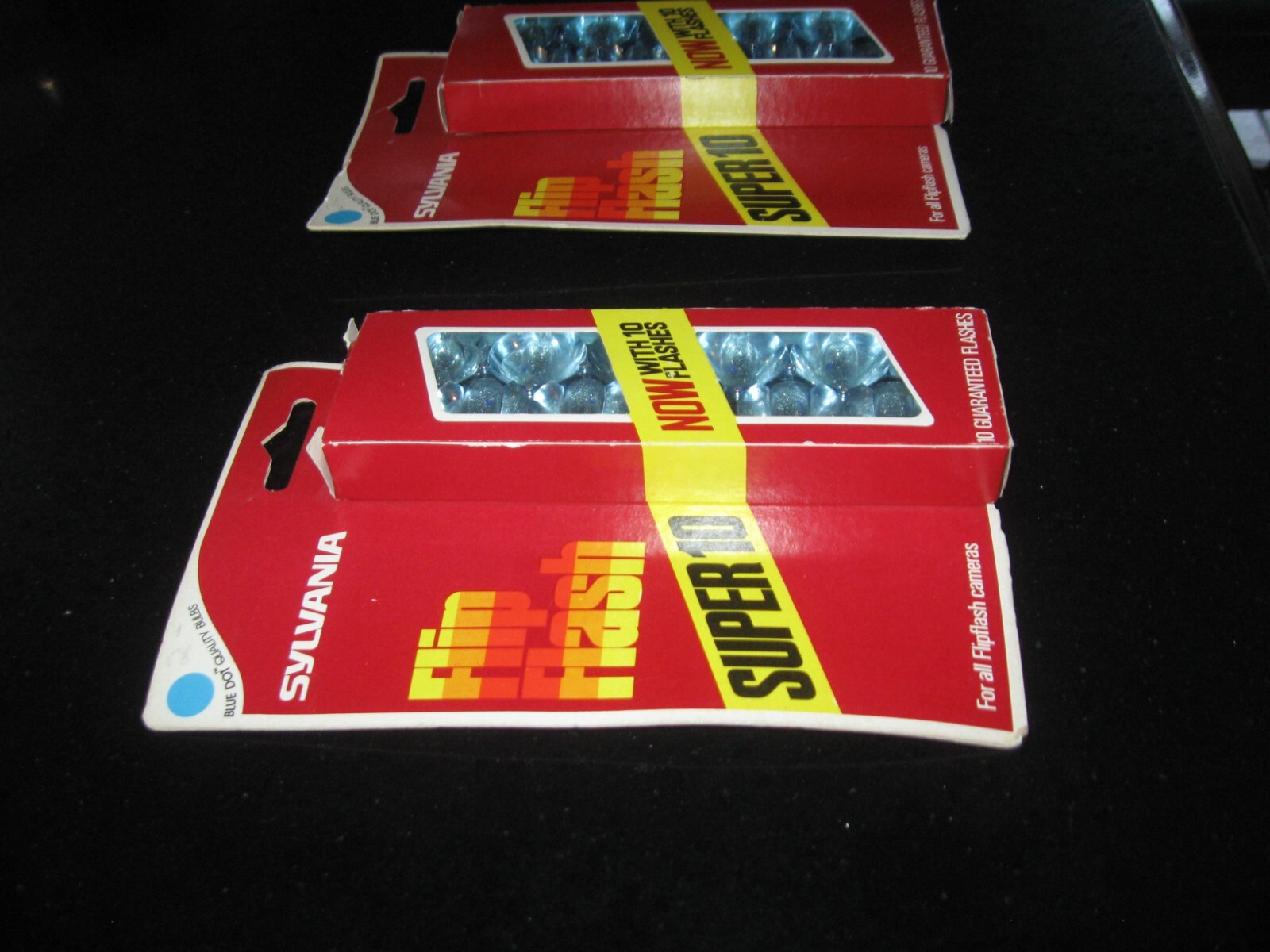 2 – Sylvania Blue Dot Flip Flash Super 10 Flashes | NOS, For Flip flash Cameras