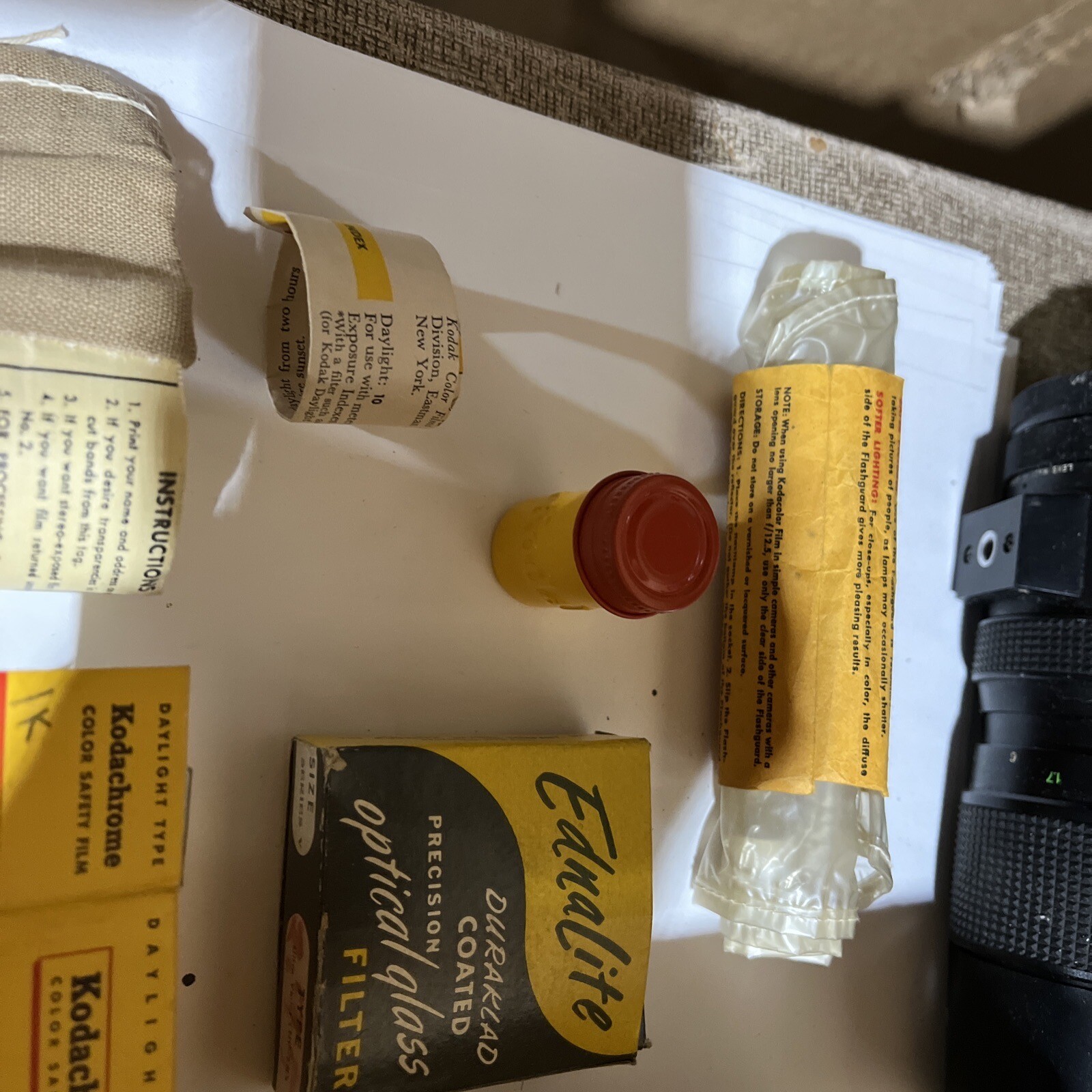 VINTAGE 1950’S KODAK STANDARD FLASHOLDER Orig box, Book And More See Pictures