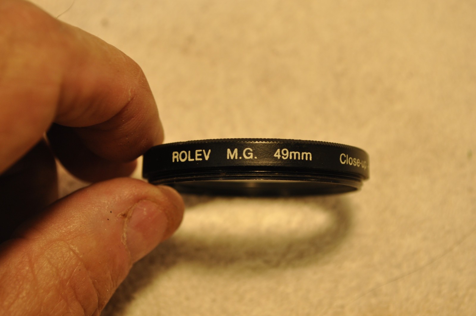 VINTAGE ROLEV M.G. 49MM +2 CLOSE-UP LENS, used see pictures