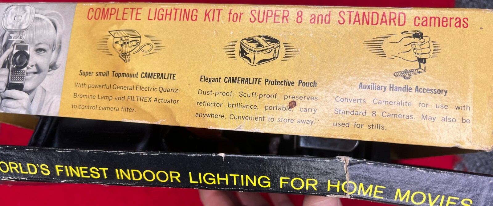 Vintage GE Cameralite for Super 8 and Standard Cameras, #71, New