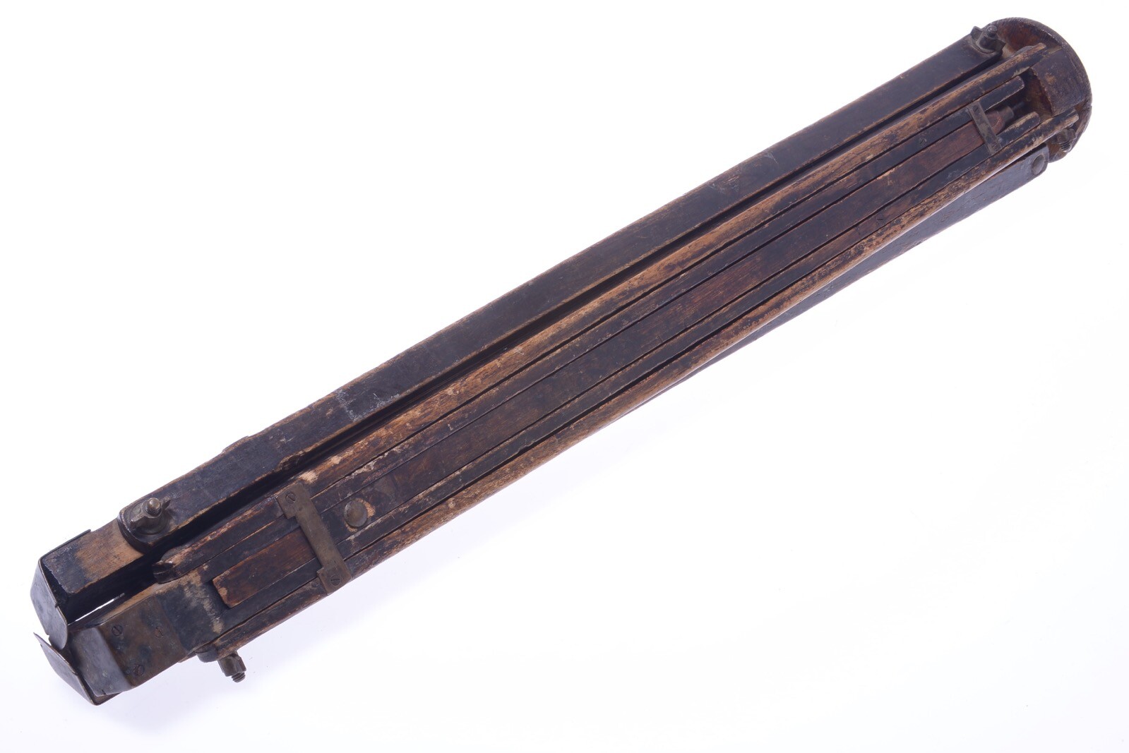 ✅ ANTIQUE WOOD TRIPOD 140CM 55.11″ GLASS PLATE LARGE FORMAT FIELD CAMERA