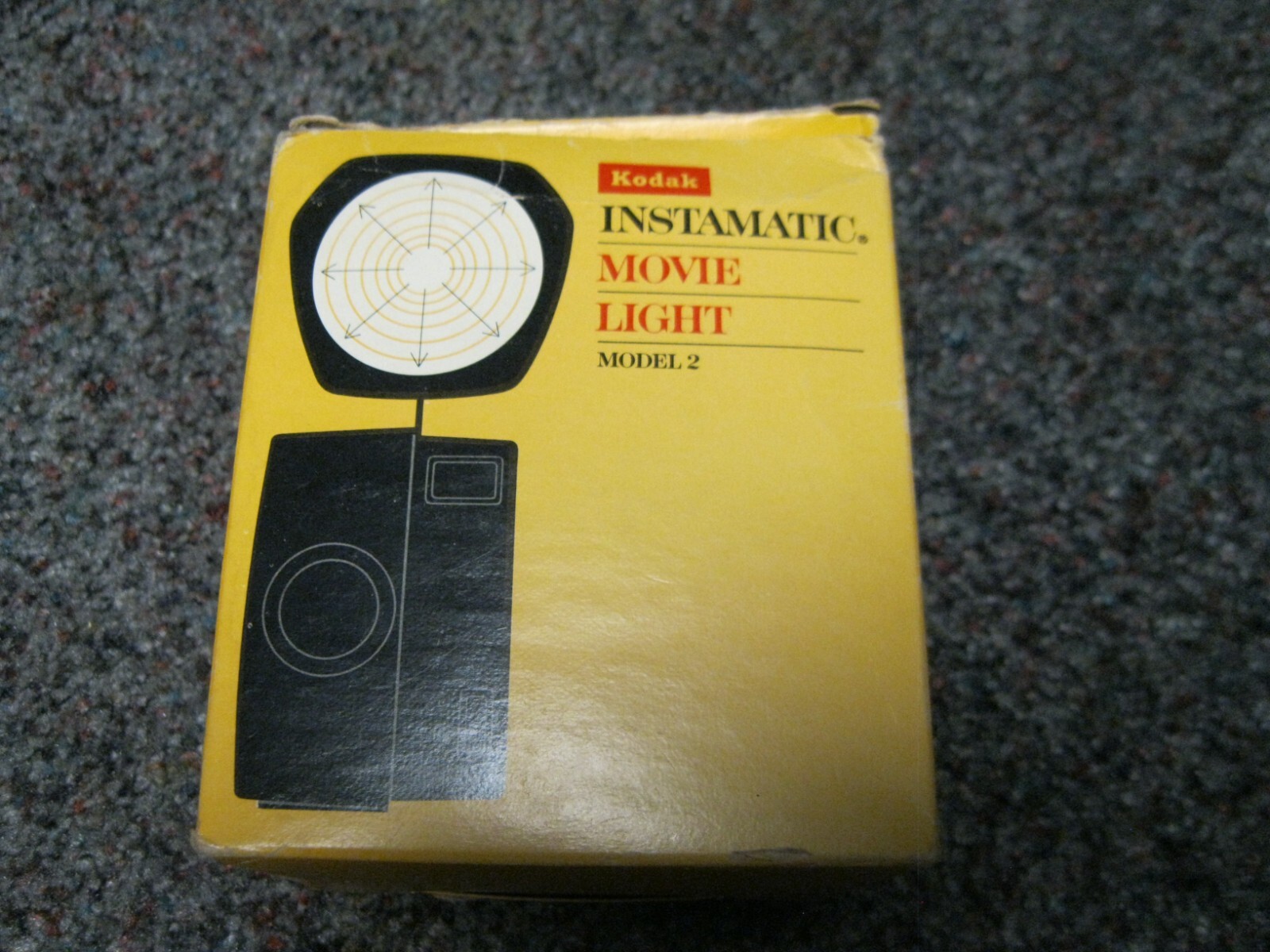 Kodak Instamatic Movie Light Model 2 No.D376 In Box. missing light guard