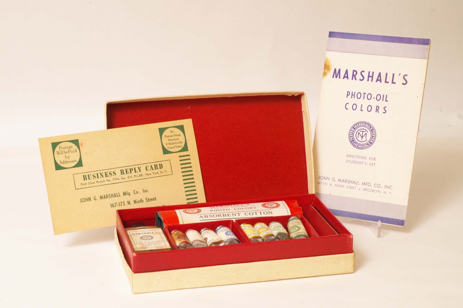 F95315~ 1940’s Marshall’s Photo-Oil Colors –Student Set In Original Box