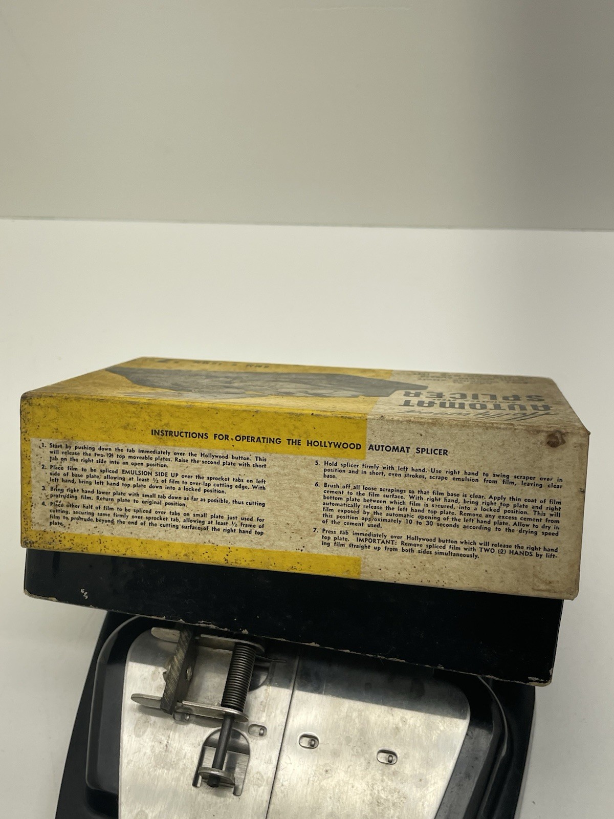 Vintage Hollywood Automat 8mm & 16mm Movie FILM SPLICER (In Original Box)