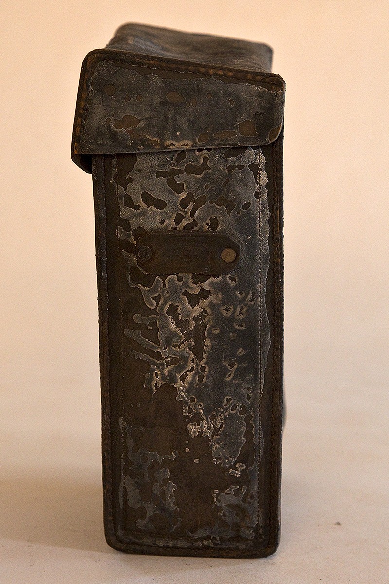 OLD Vintage Black Leather Camera Case 10X8X3.5 for View Camera…Kodak?