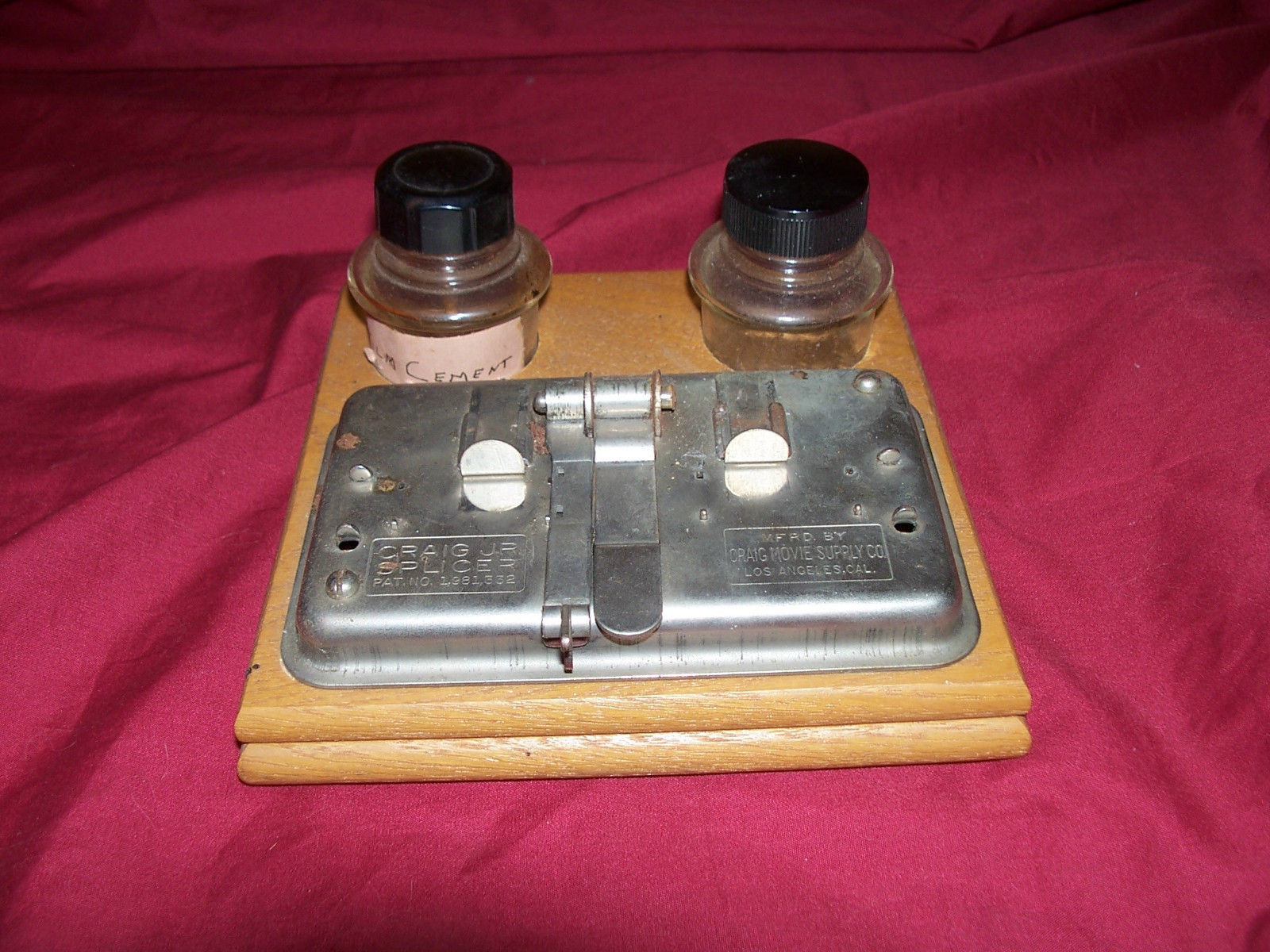 Old Craig Jr Movie Supply Co Junior Film Splicer Vintage 35mm 16mm Joiner Cutter