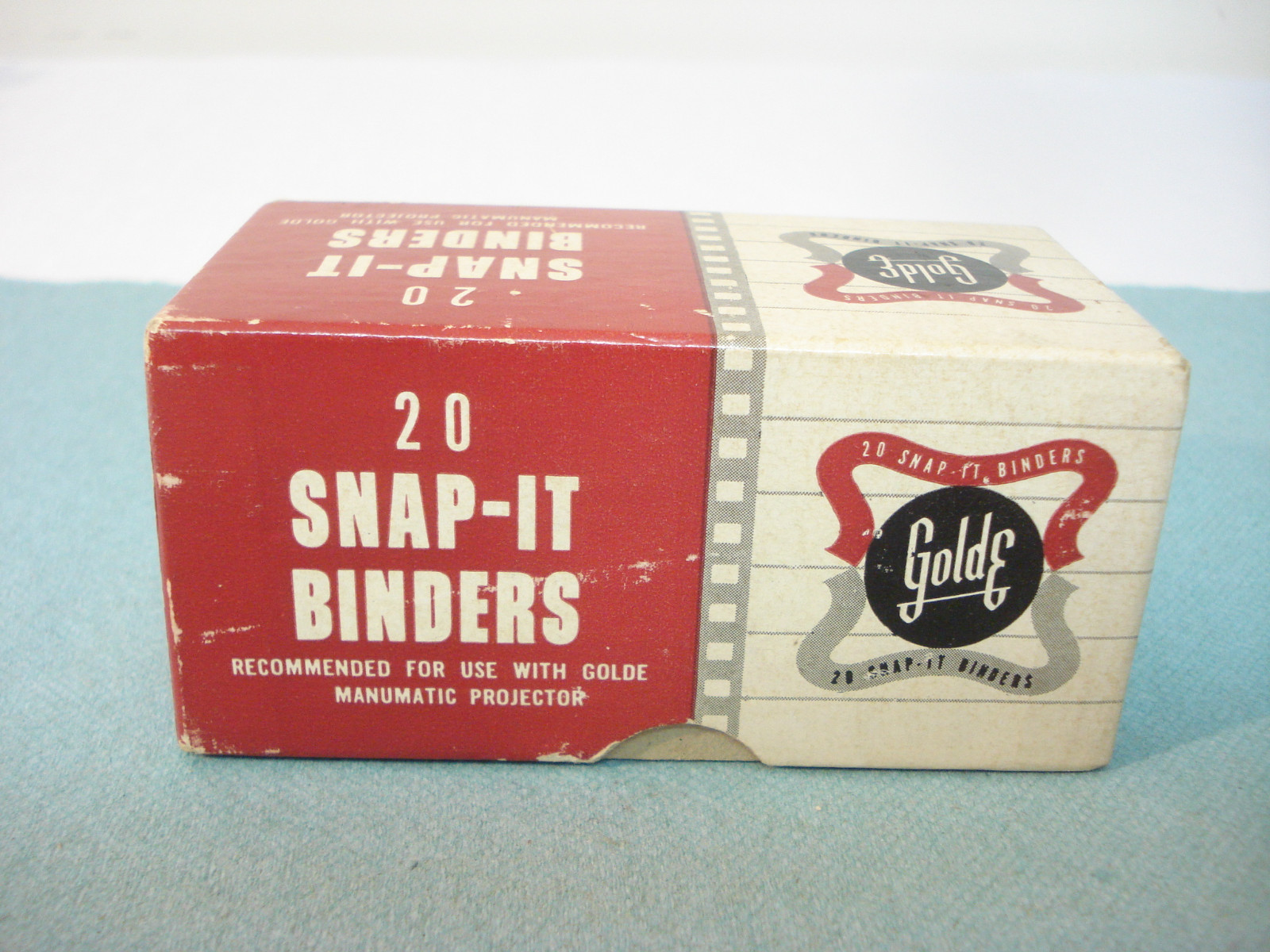 NOS Vintage GOLDE 2 x 2 Snap-It Binders Qty 20 in Box Projection Slide Holders