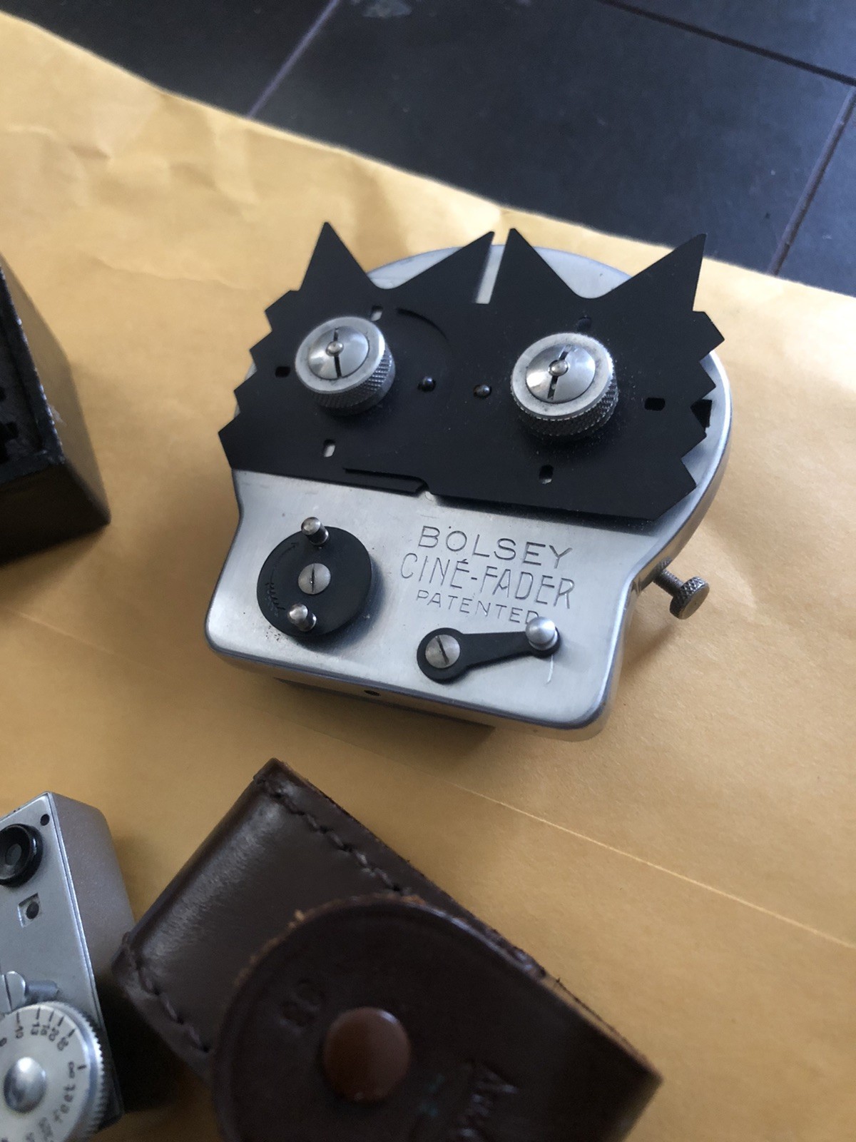 Bolex hand grip Filters Bolsey Fader Bolex H16 Non Reflex Camera