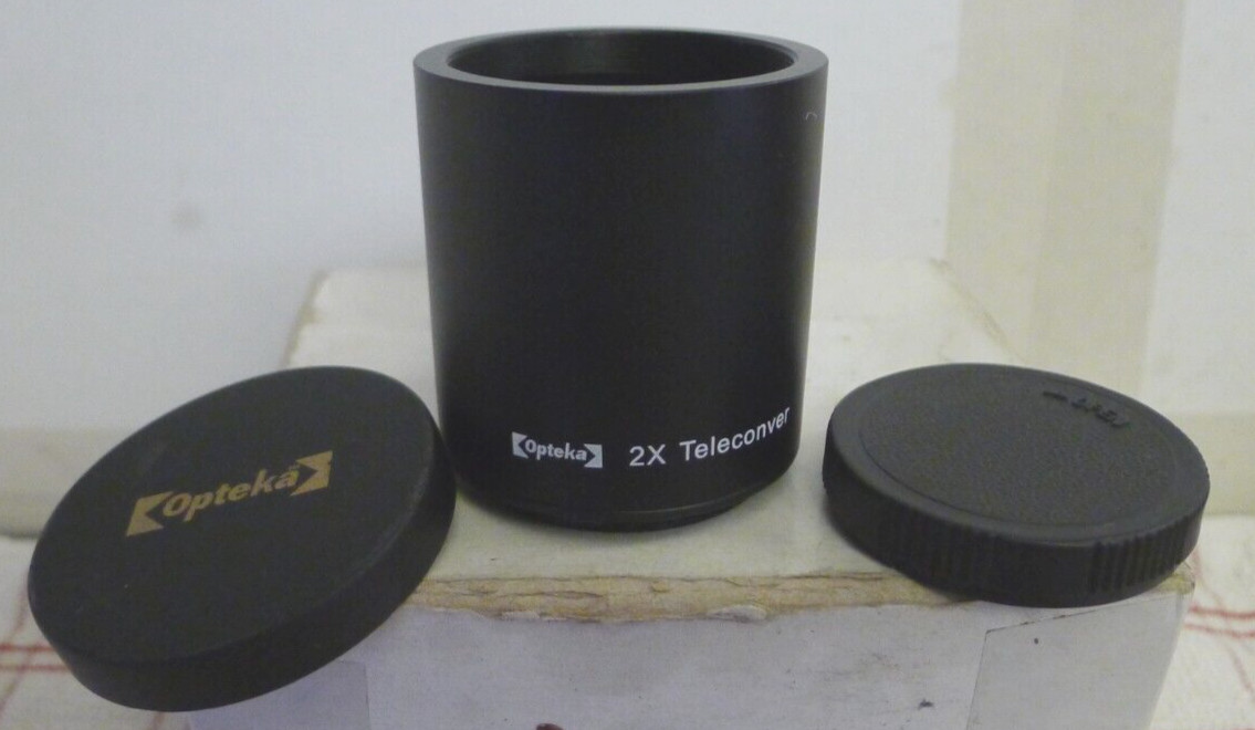 Opteka HD 2X Teleconverter Tube Screw On + Both End Caps
