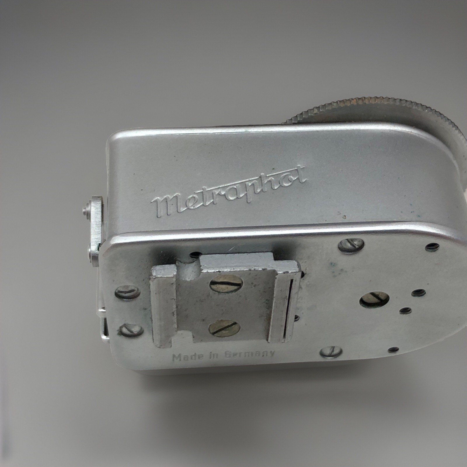 Vintage Metraphoh Metrawatt Slip On Accessory Analog Light Meter With Case