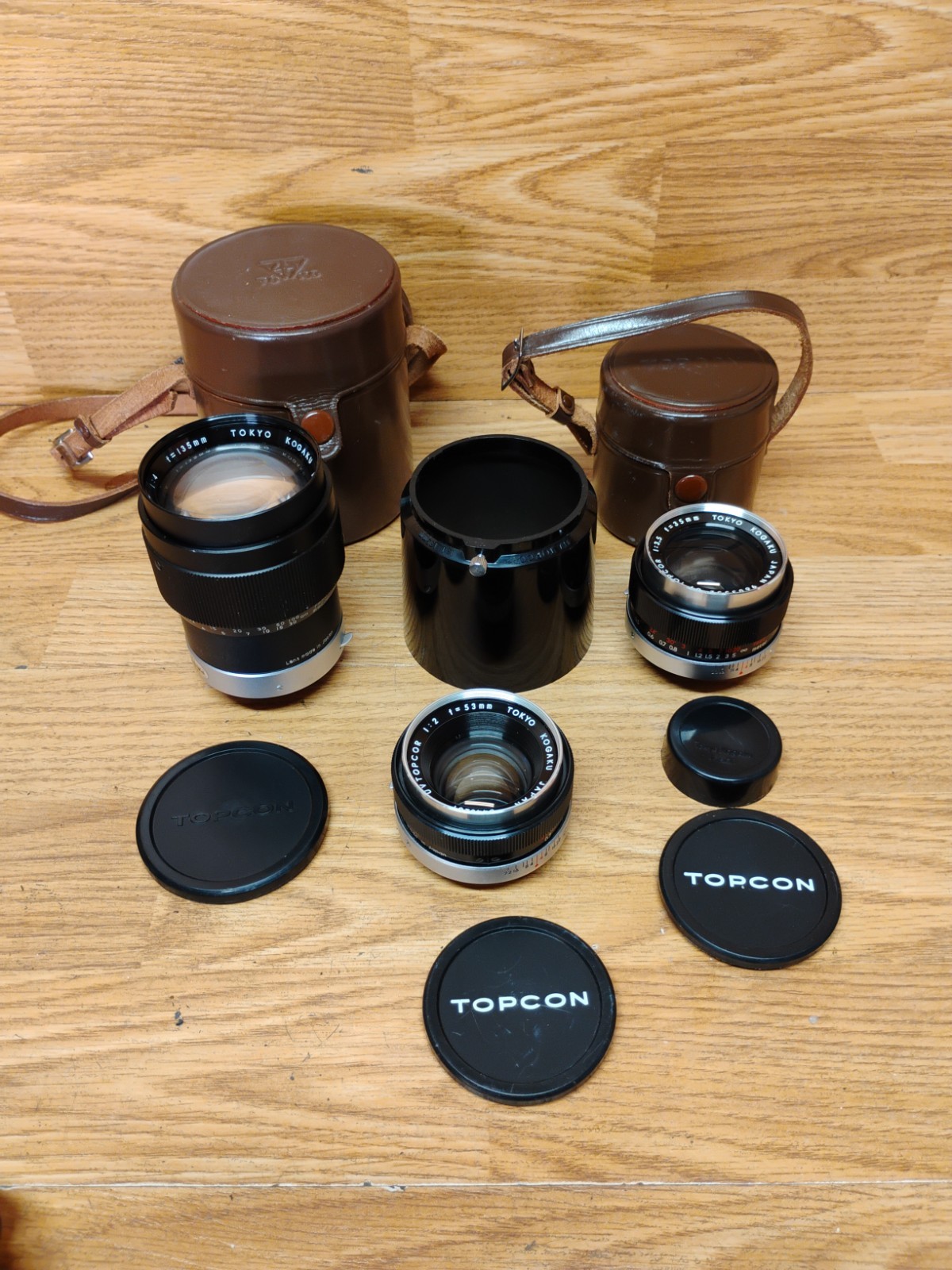 Topcon Uni Unirex Kogaku Tokyo Lens – 135mm 1:4, 53mm 1:2, 35mm 1:3.5 *LOT OF 3