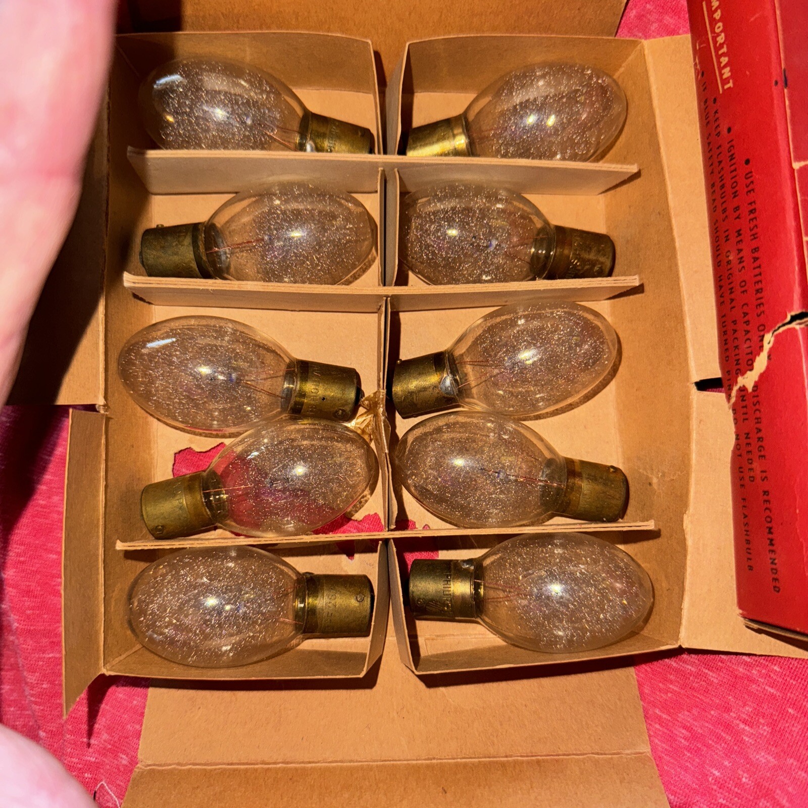 Vintage Philips Photoflux PF25 Flash Bulbs 2 packs of 10boxed opened never used