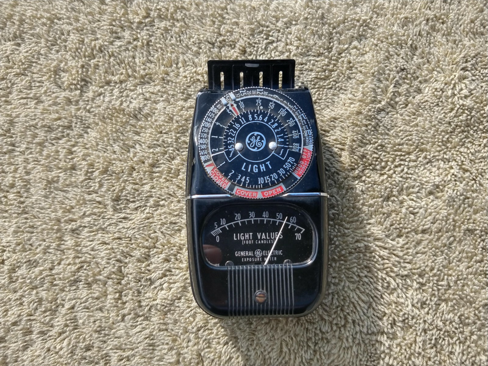 Vintage General Electric GE Exposure Light Meter Type DW 58