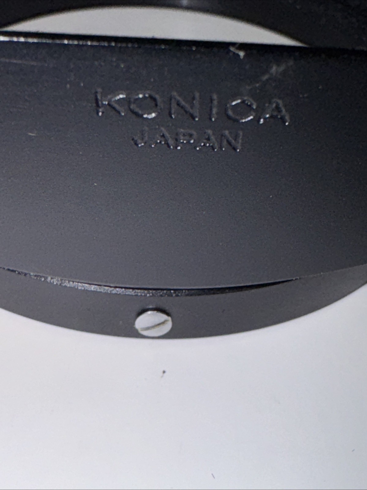 KONICA Hexanon AR Rectangular Metal LENS HOOD SHADE for 24mm 28mm Lens w/Case
