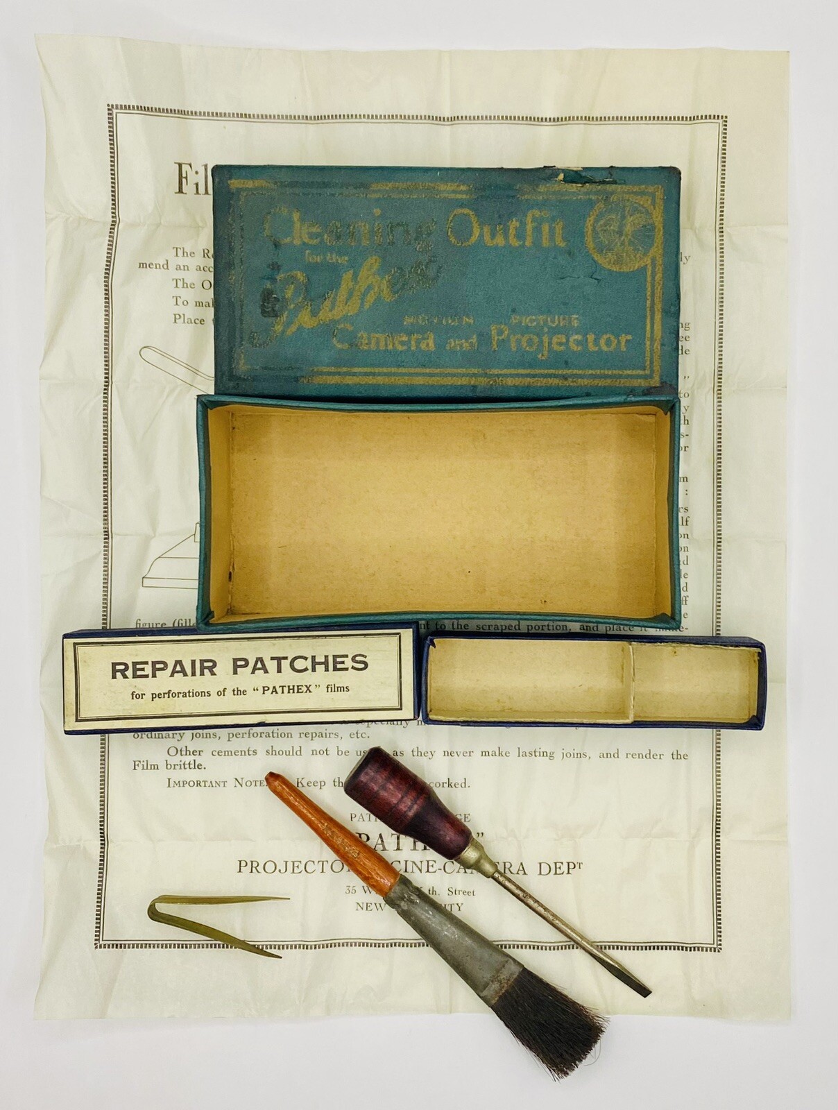 Pathex Cleaning Outfit Repair Patches, Brush, Screwdriver, Tweezers & Document