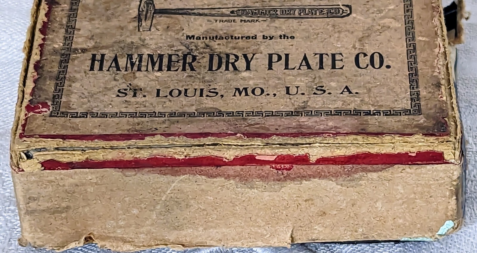 Antique Hammer Dry Plate Co. Photographic Dry Glass Plates Instantaneous Film