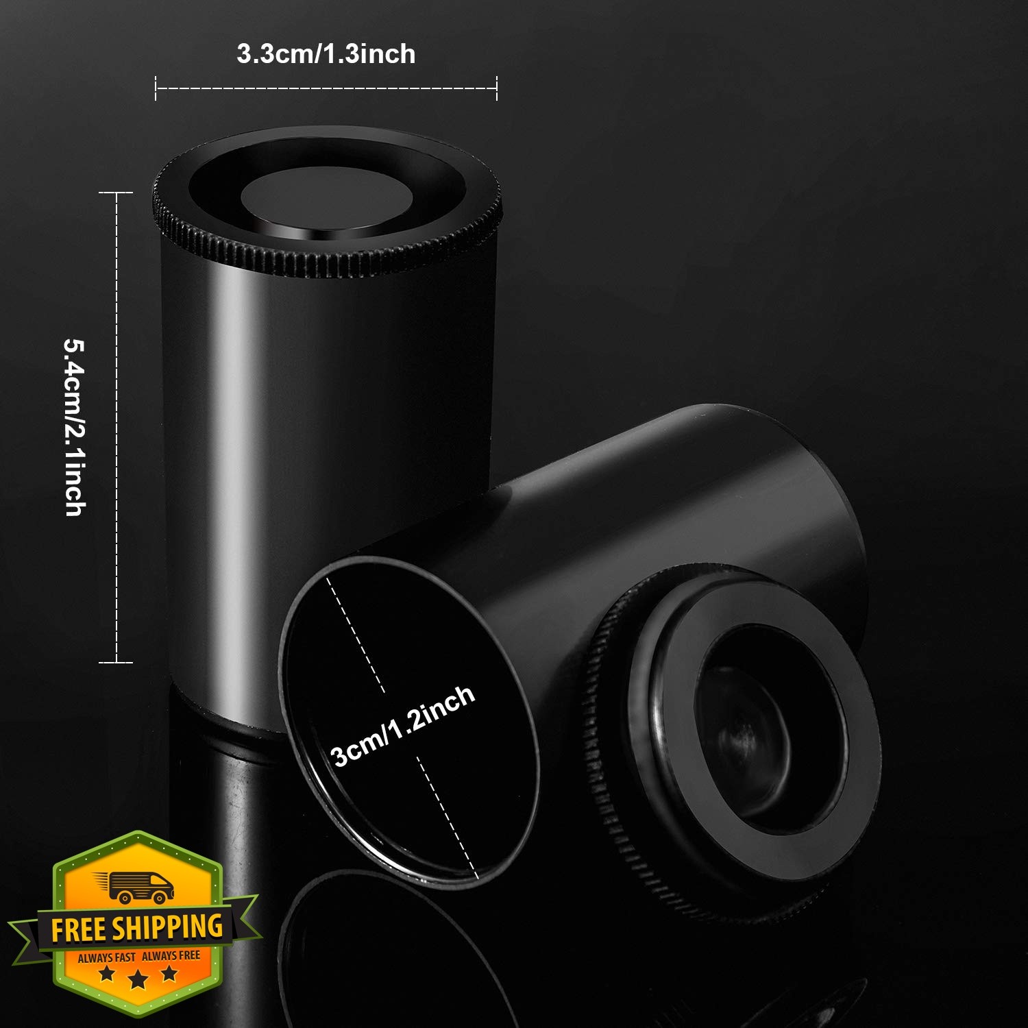JOVITEC 30 Pieces Plastic Film Canister Holder, 35 mm Empty Camera Reel Conta…