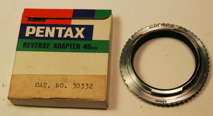 Asahi Pentax Reverse Adapter 49mm Cat. No. 30332