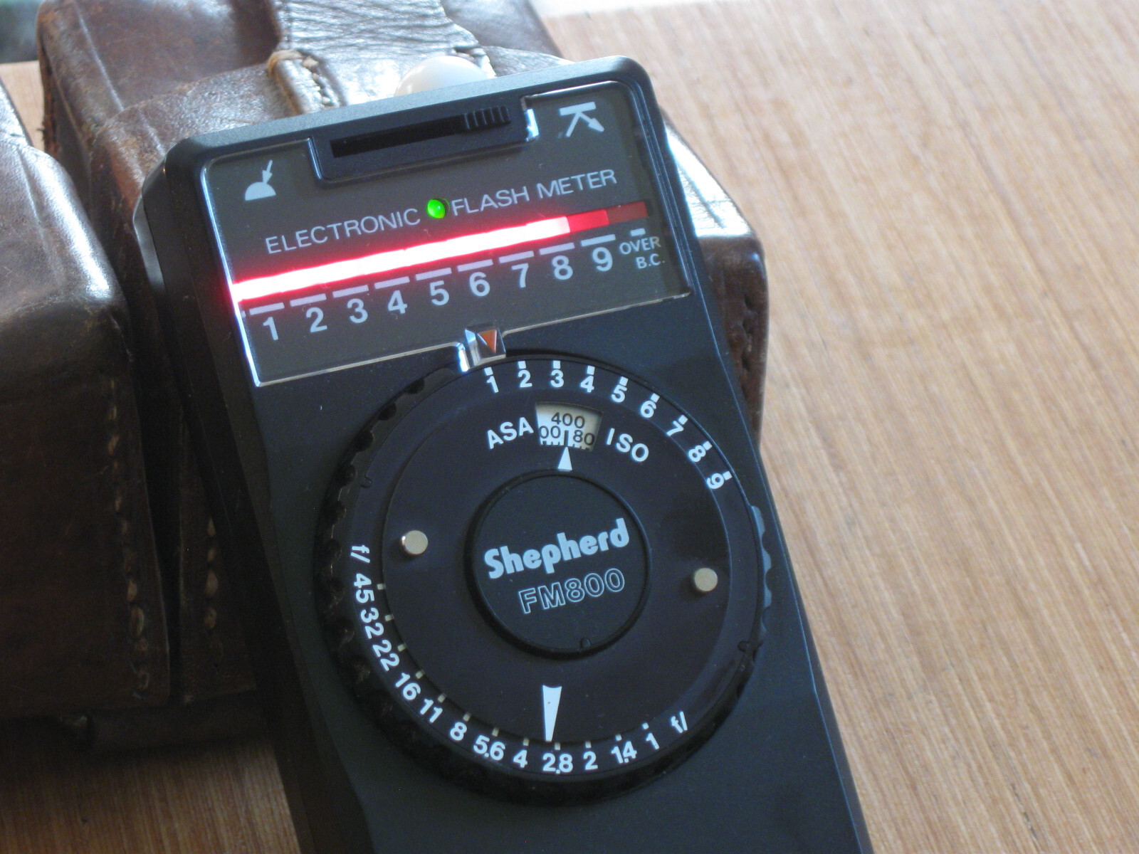 Vintage Shepherd FM800 Electronic Flash Meter & Case
