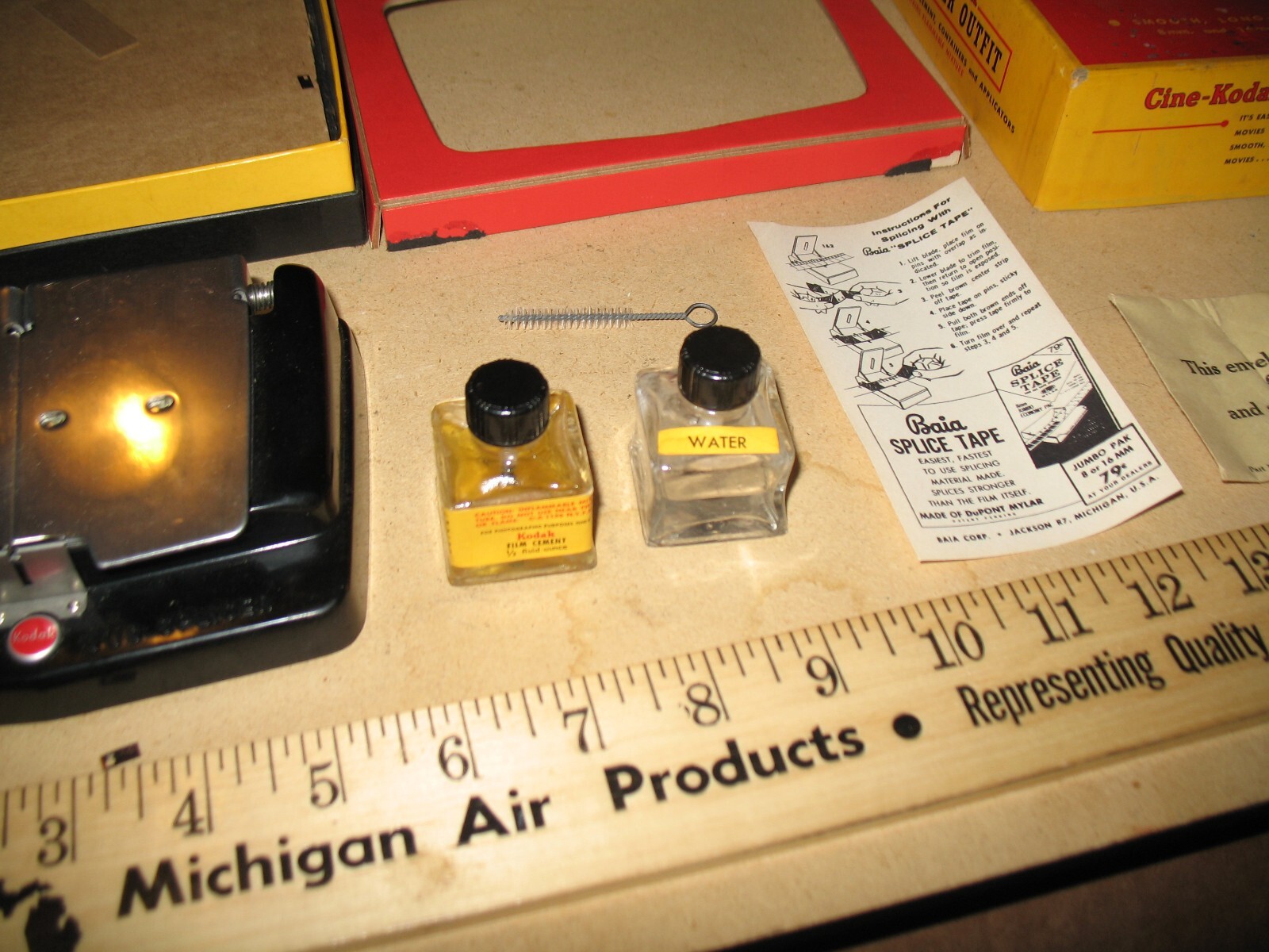 VTG CINE-KODAK DUO SPLICER OUTFIT BOX 8 & 16mm FILM SOUND & SILENT MOVIE CAMERA
