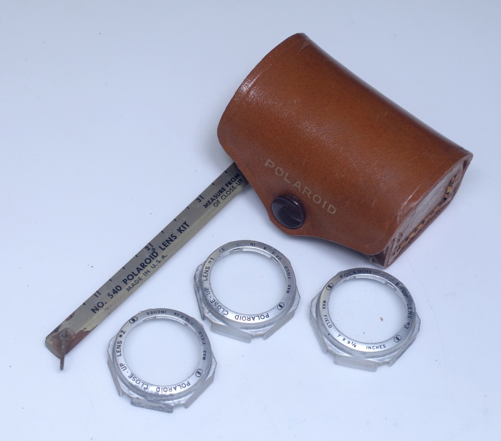 POLAROID Vintage Close Up Lens Kit w Measuring Tape Photographic Accessory