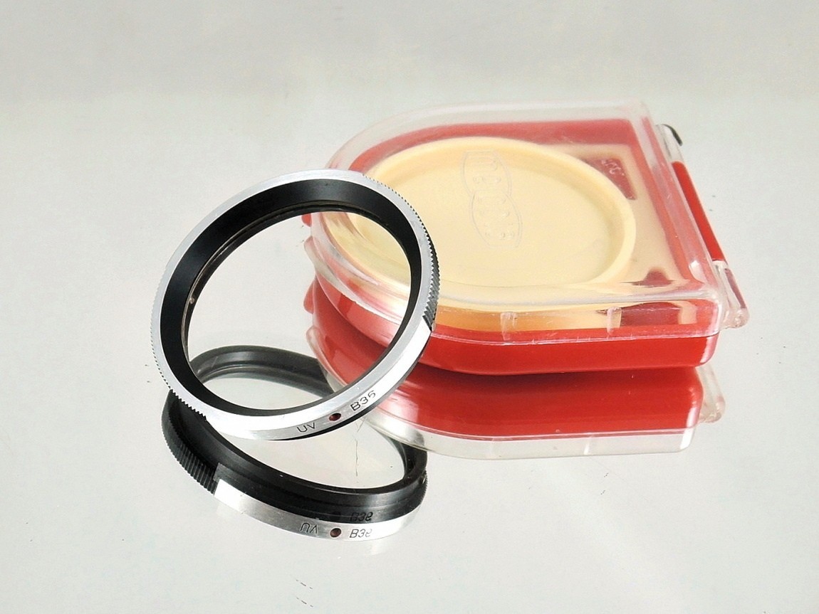 Flexaret UV B36 Filter Meopta Accessories Bayonet RARE + red plastic box.