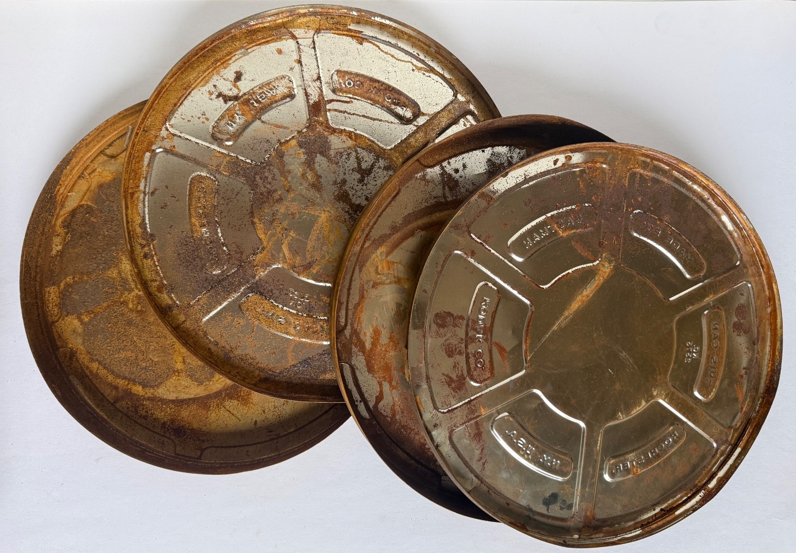 Lot of vintage film reels and cans MPE 16mm 35mm Kodak 2373