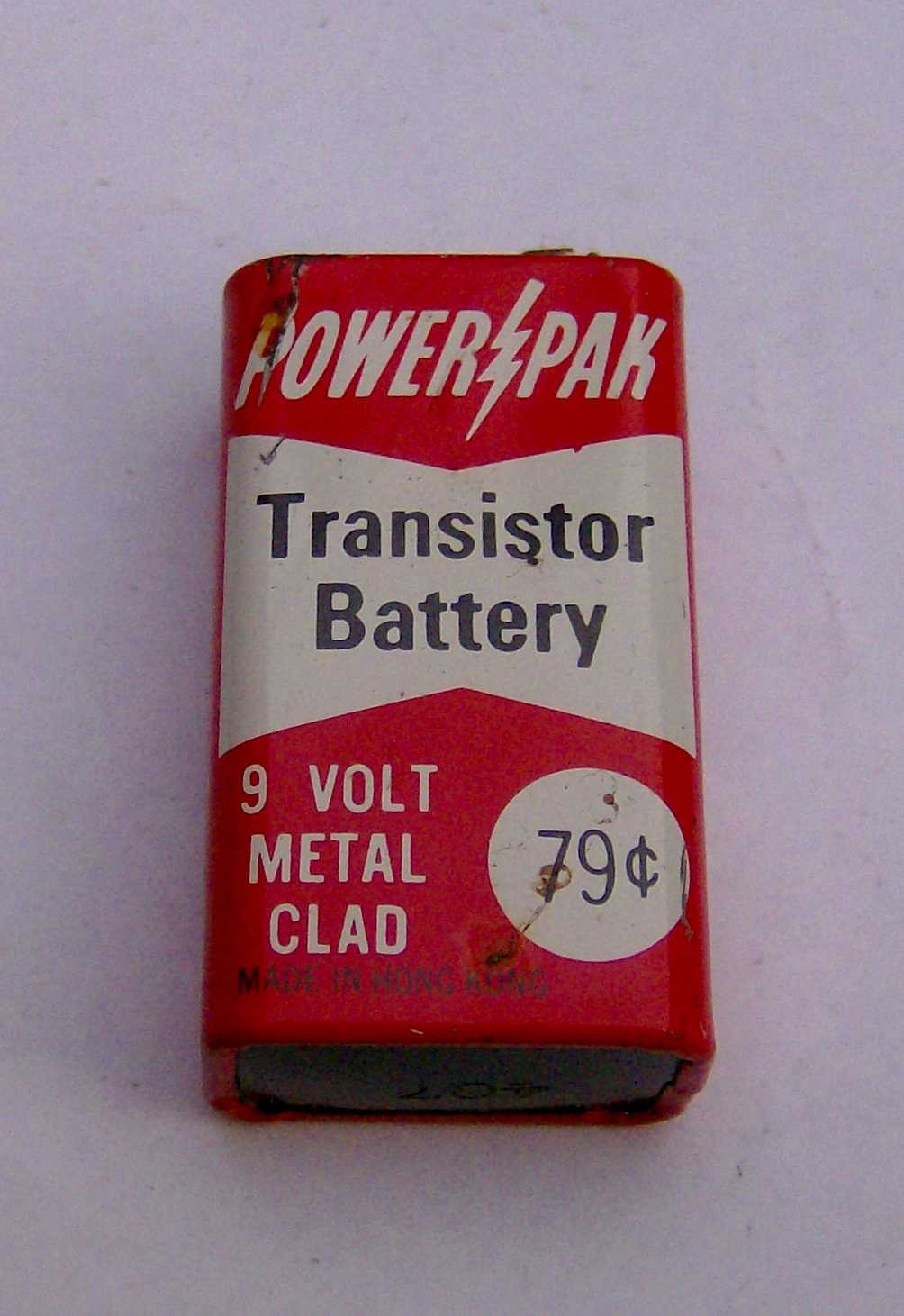 Vintage 1960s 9V battery POWER PAK Transistor Battery MAXWELL HARTFORD CT radio