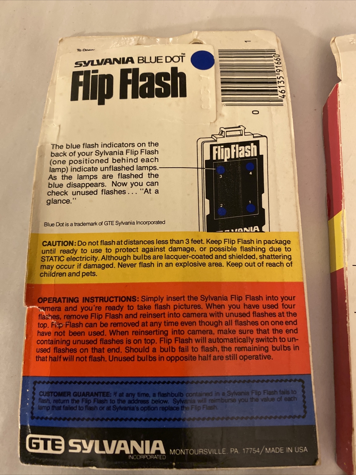 vintage sylvania flip flash lot of 2 super 10