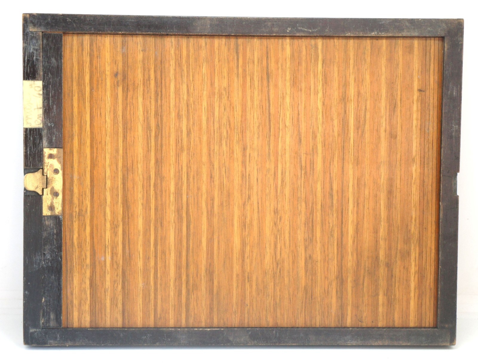 Antique German 18x24cm Wooden Double Book Form Plate Holder Dark Slide Large