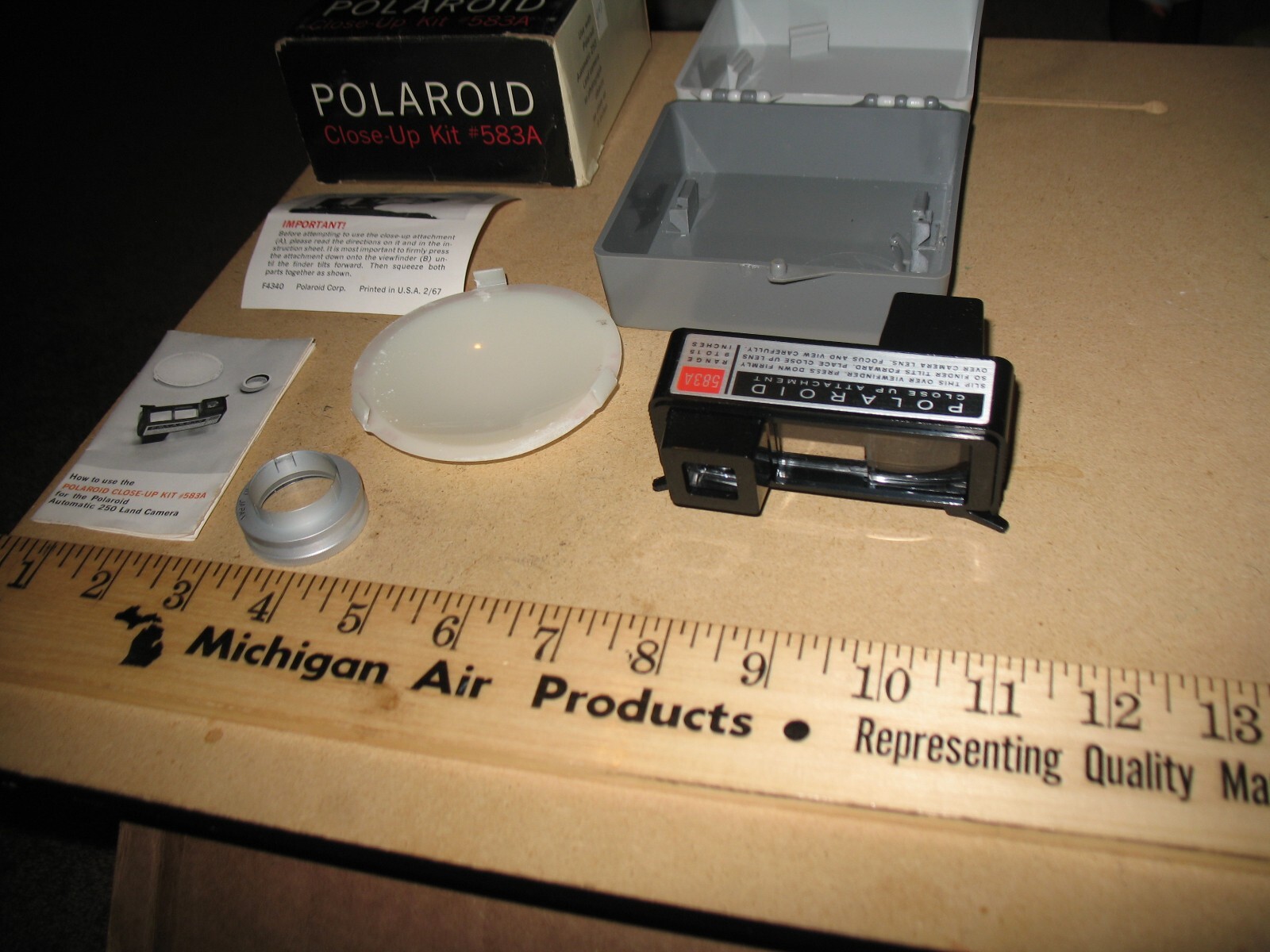 VTG NOS? POLAROID 250 CLOSE UP KIT #583A FOR AUTOMATIC 250 LAND CAMERA